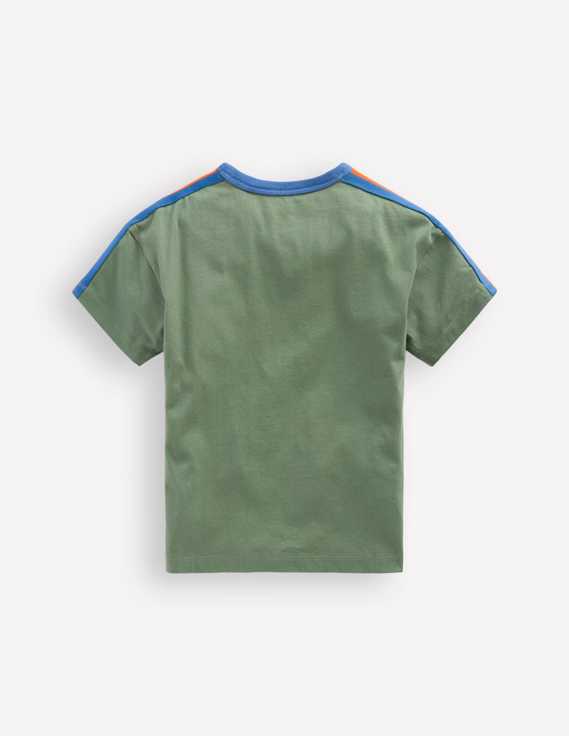 Relaxed Rainbow Tape T-shirt-Bottle Green-2