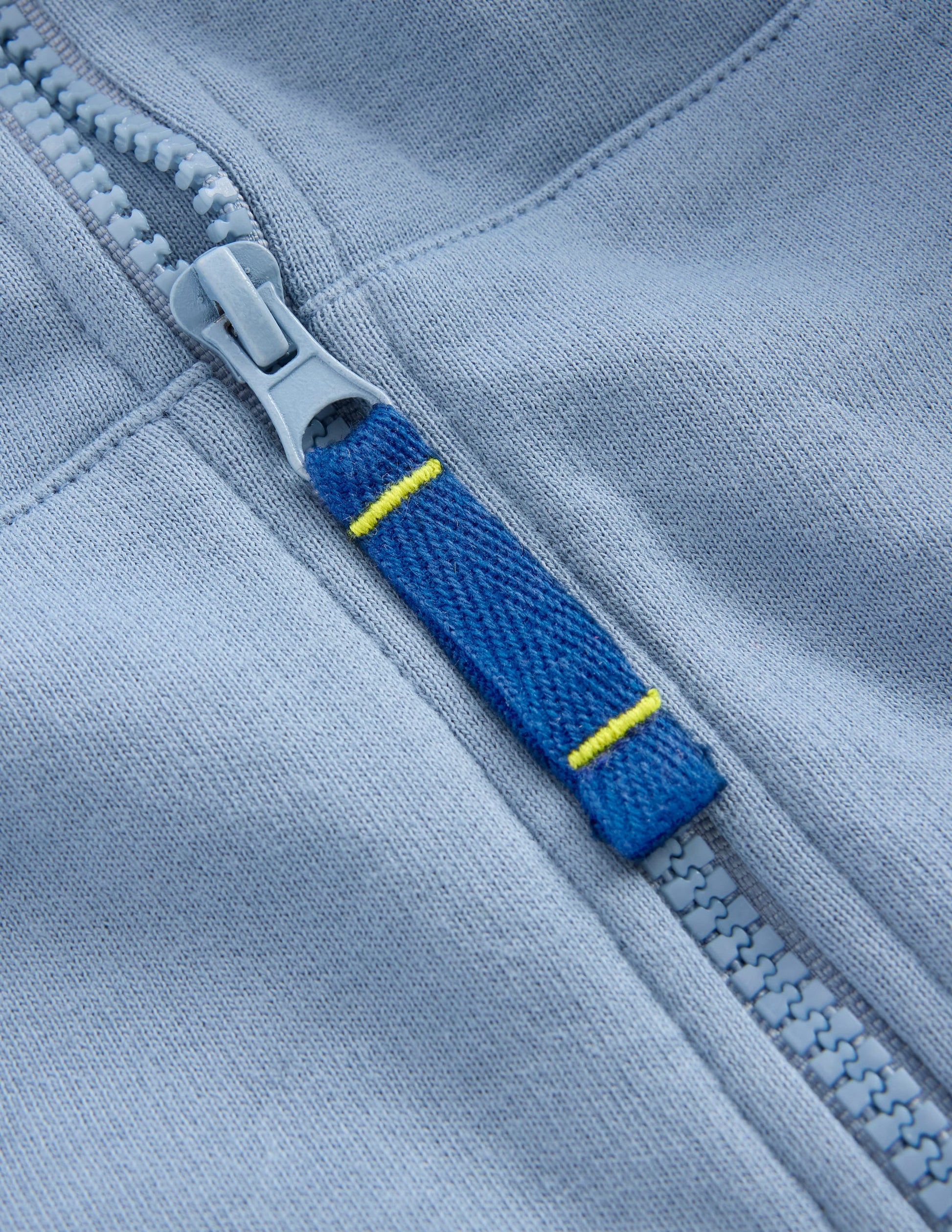 Raglan Zip-through Hoody-French Blue-4