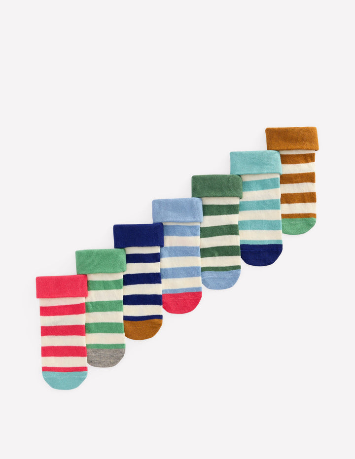 7-Pack Baby Socks-Stripes