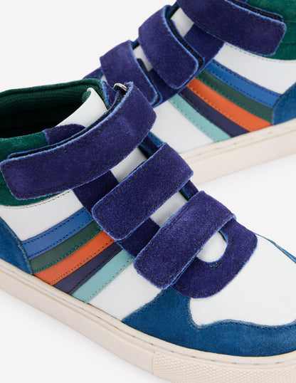Leather High Tops-Multi Stripe-3