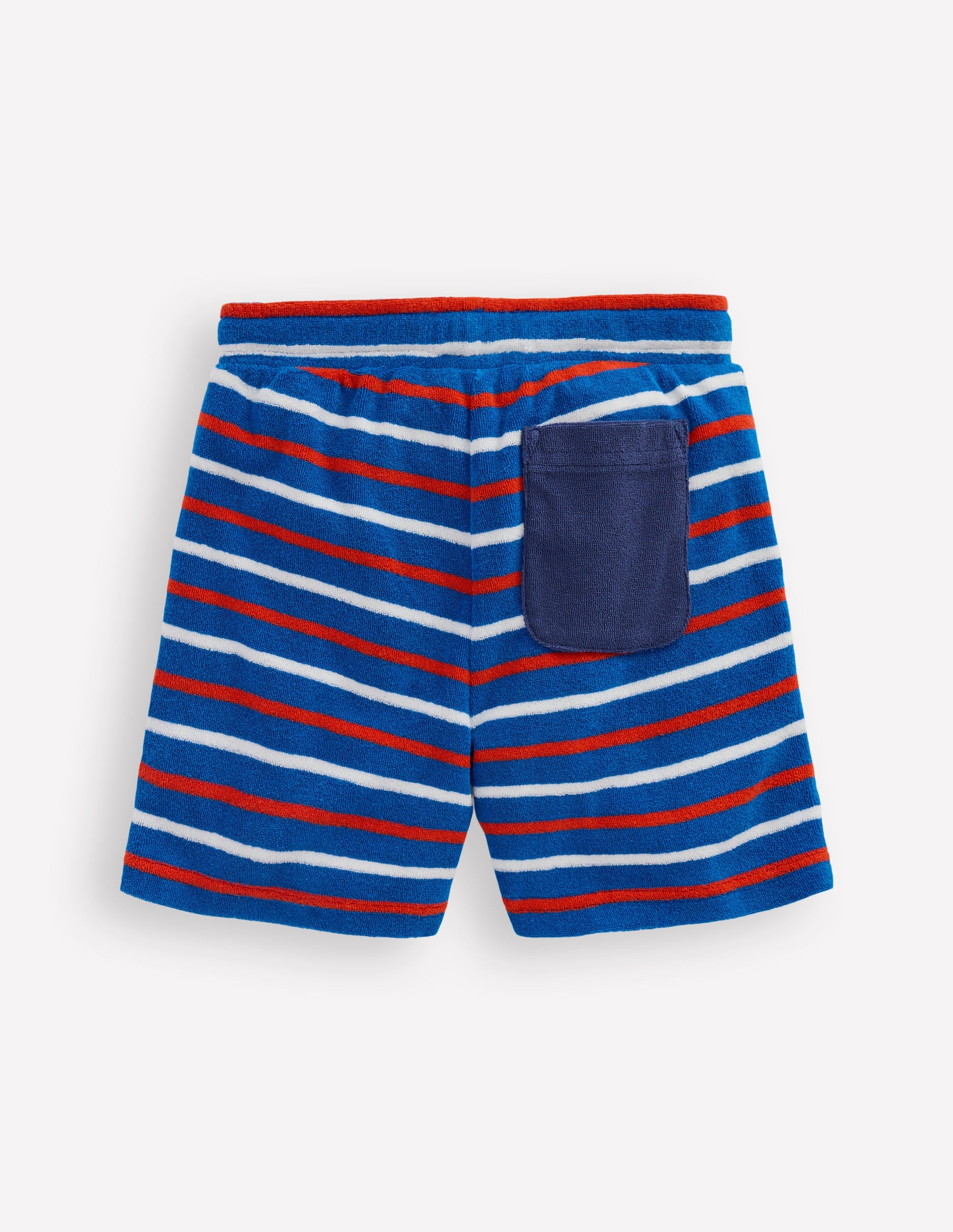 Towelling Shorts-Blue Stripe - Image 2