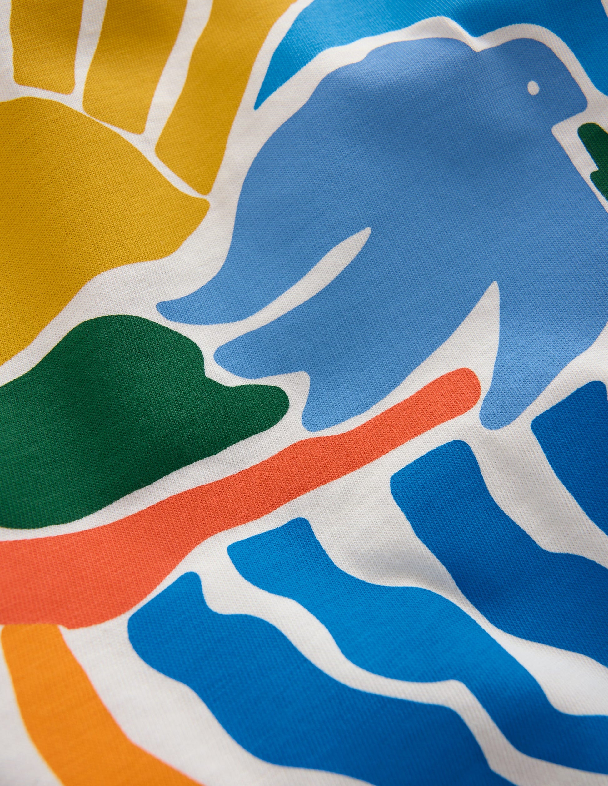 Front & Back Graphic T-shirt-Soft Ivory Sun Scape-5