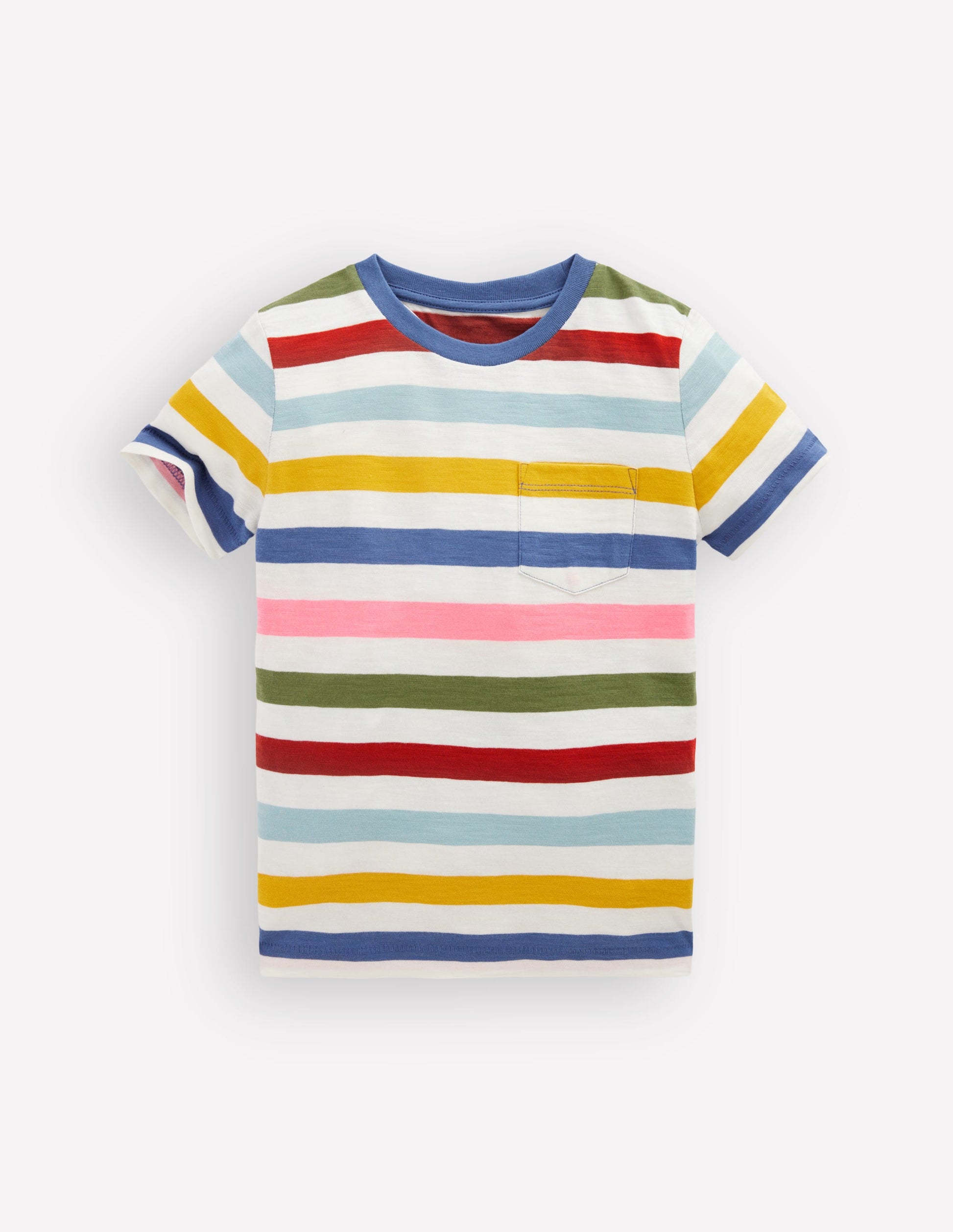 Everyday Short Sleeve T-Shirt-Multi Stripe-1
