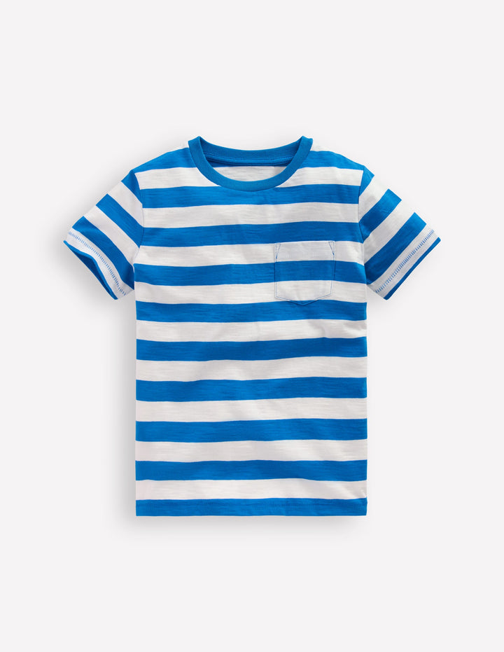 Everyday Short Sleeve T-Shirt-Kingfisher Blue/ Soft Ivory