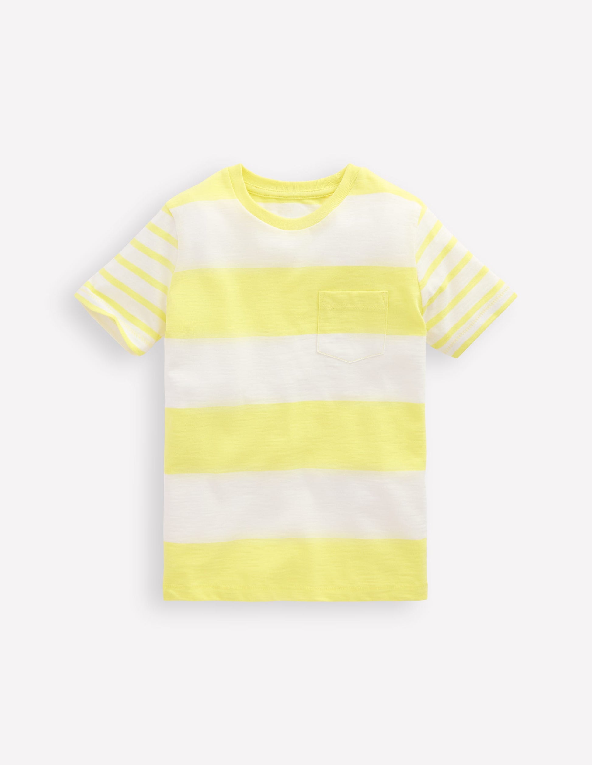Everyday Short Sleeve T-Shirt-Yellow Hotch sleeve-1