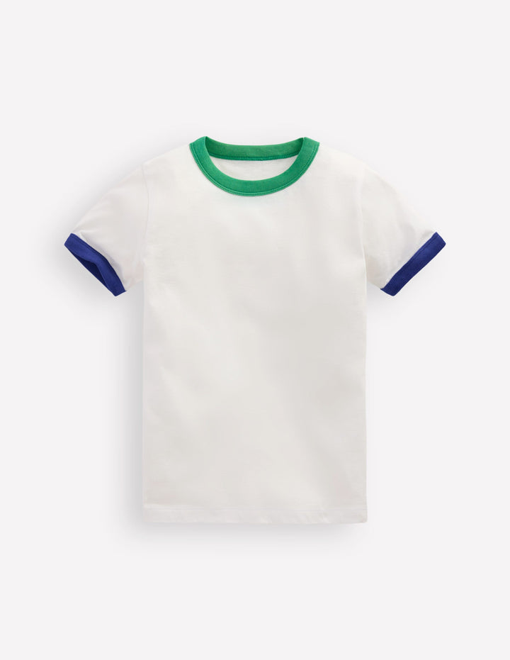 Ringer T-shirt-ivory