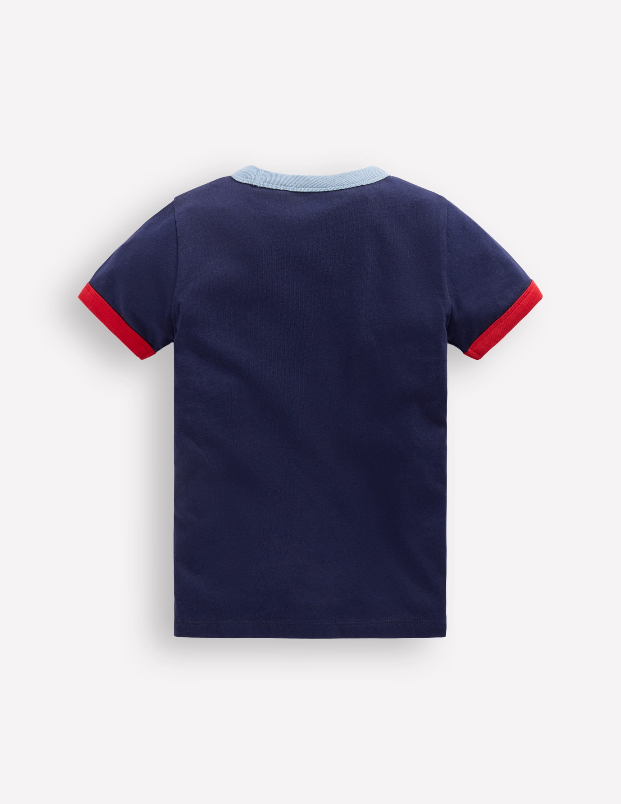 Ringer T-shirt-navy - Image 2