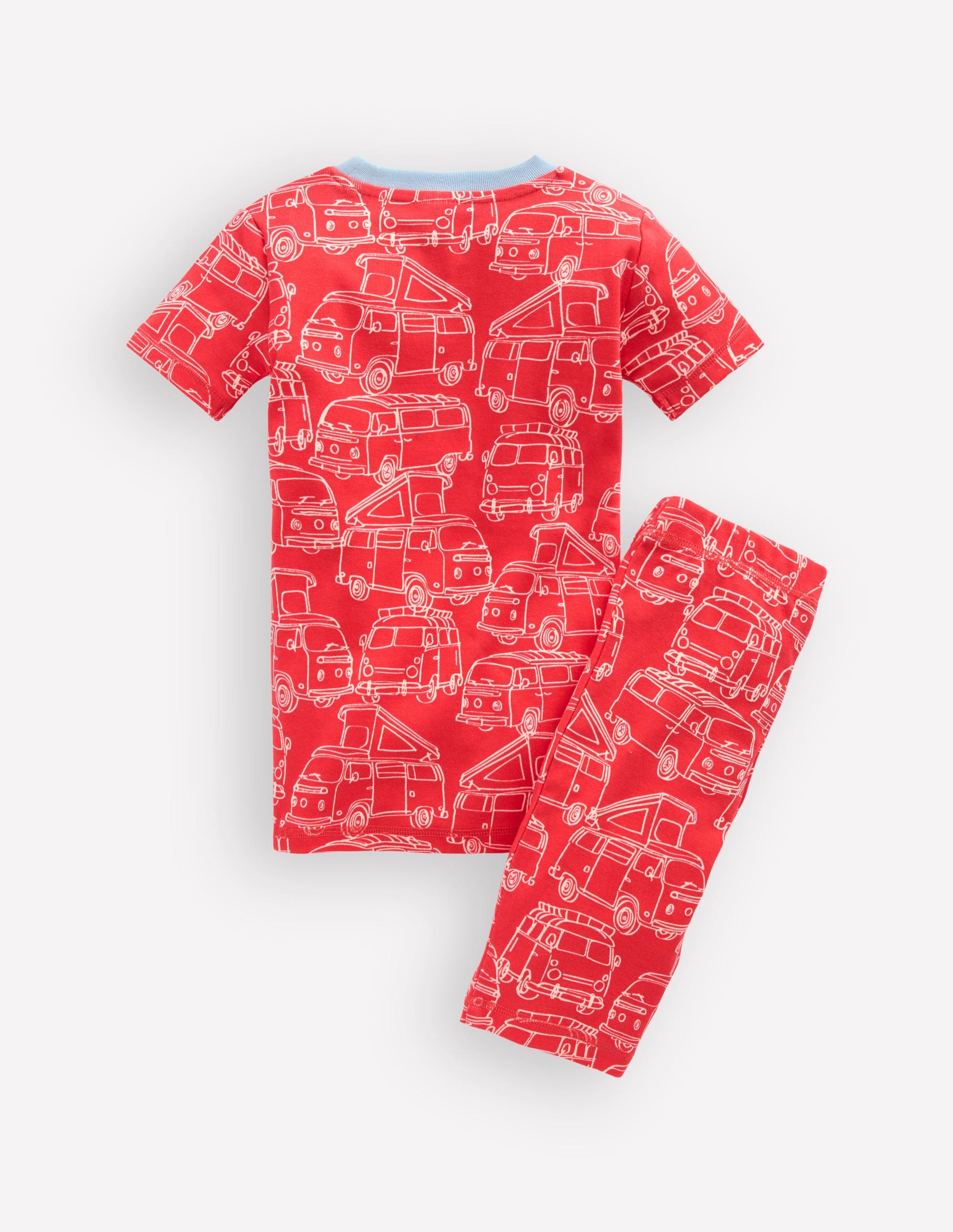 Snug Short John Glow Pyjamas-Red Van-2