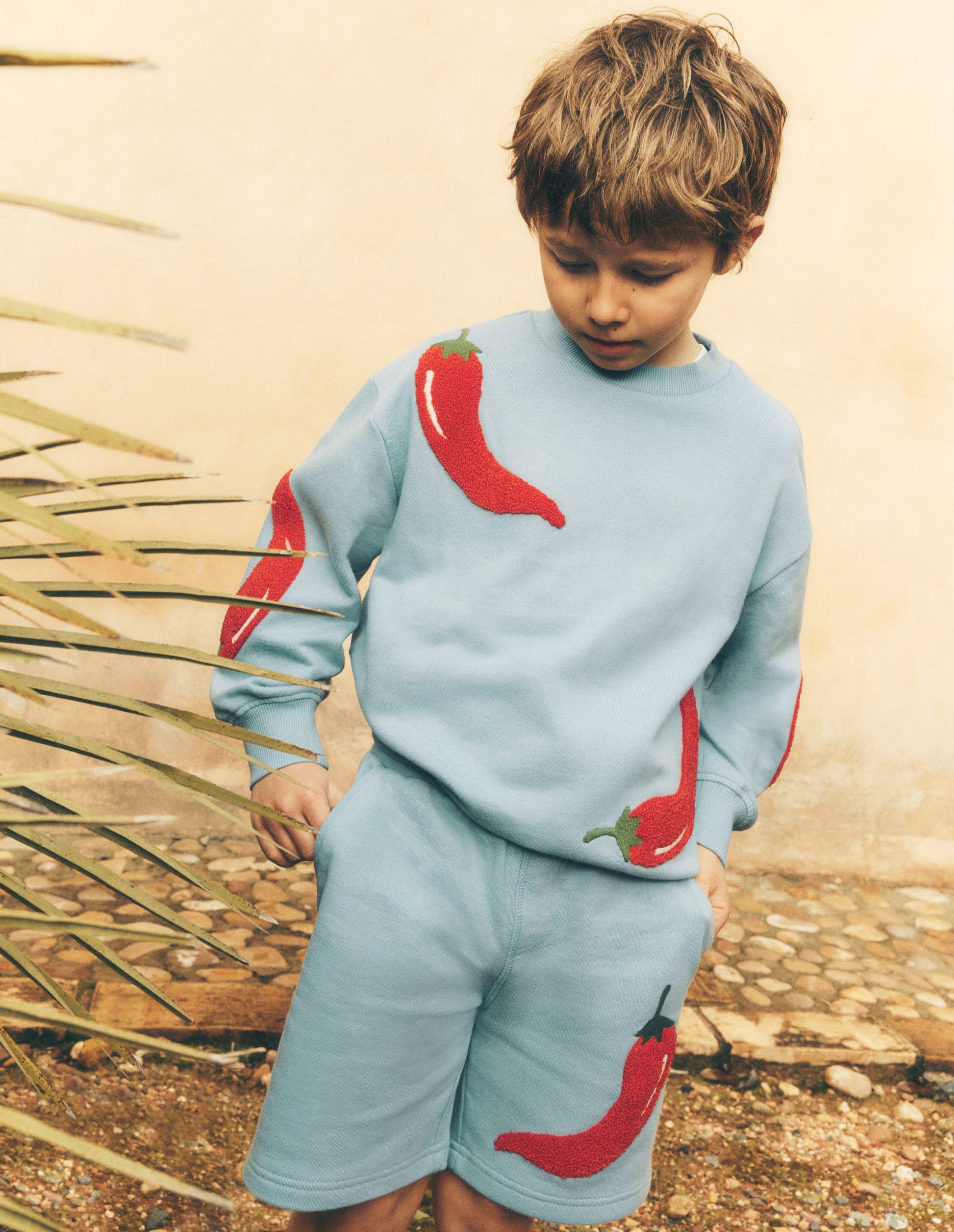 Fun Sweatshorts-Seamist Blue Chillies-3