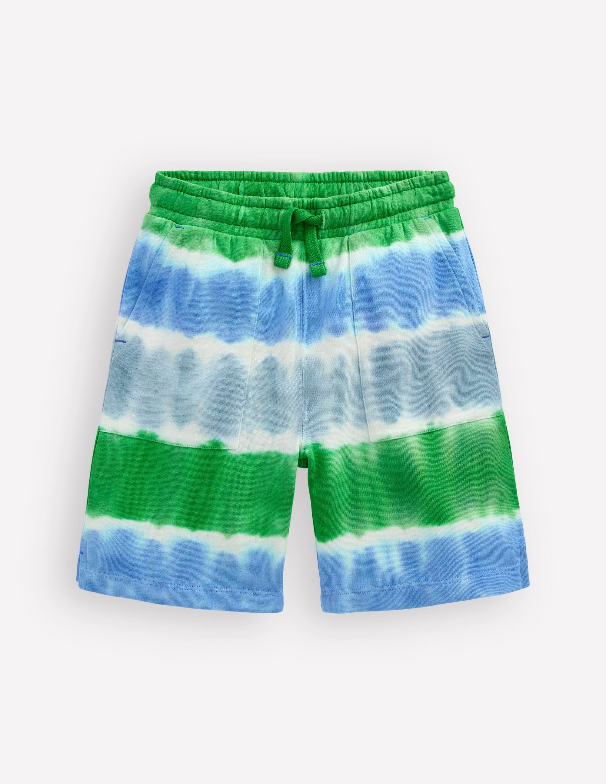 Tie Dye Shorts-Green and Blue - Image 3