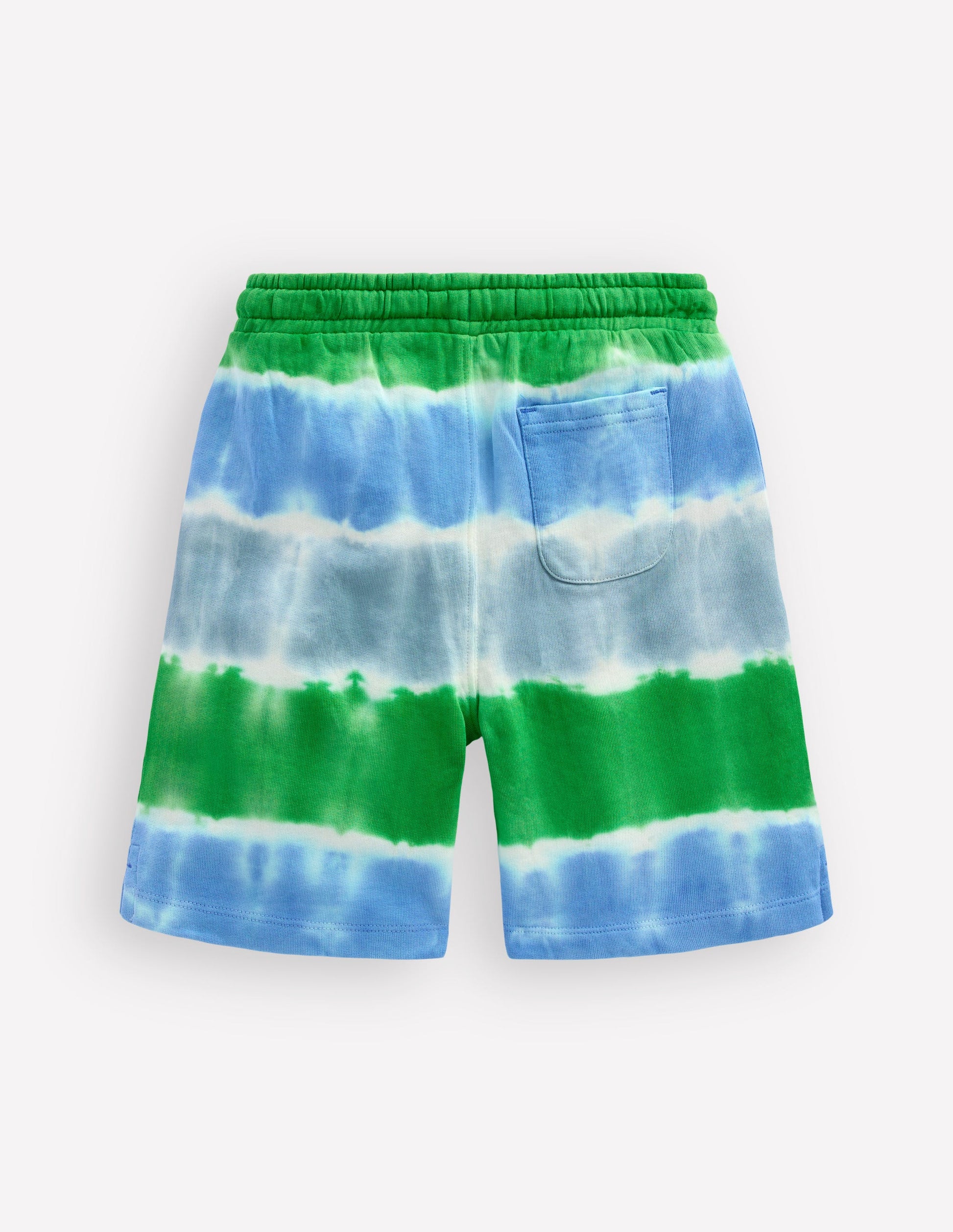 Tie Dye Shorts-Green and Blue-3