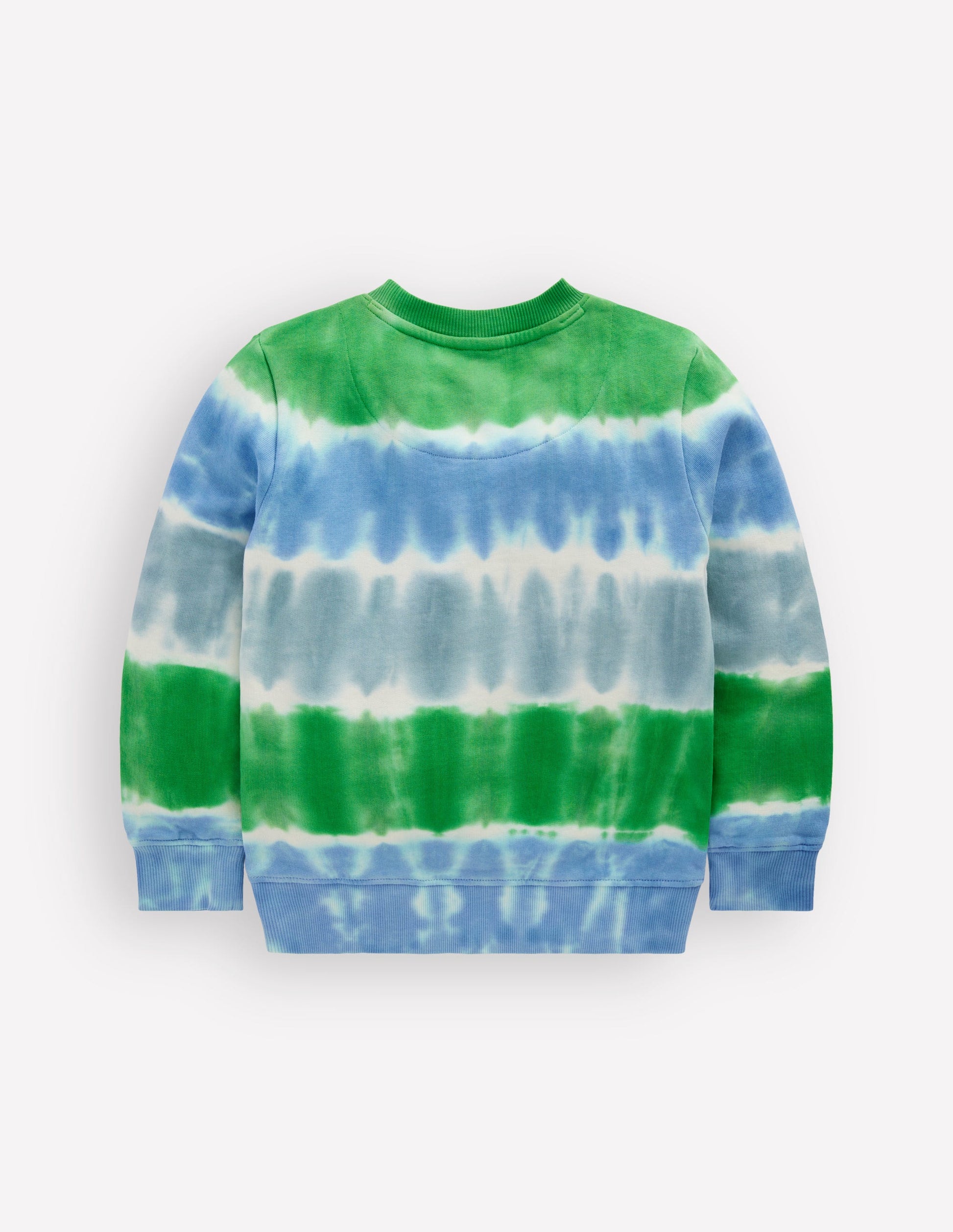 Tie Dye Sweatshirt-Green / Blue-3