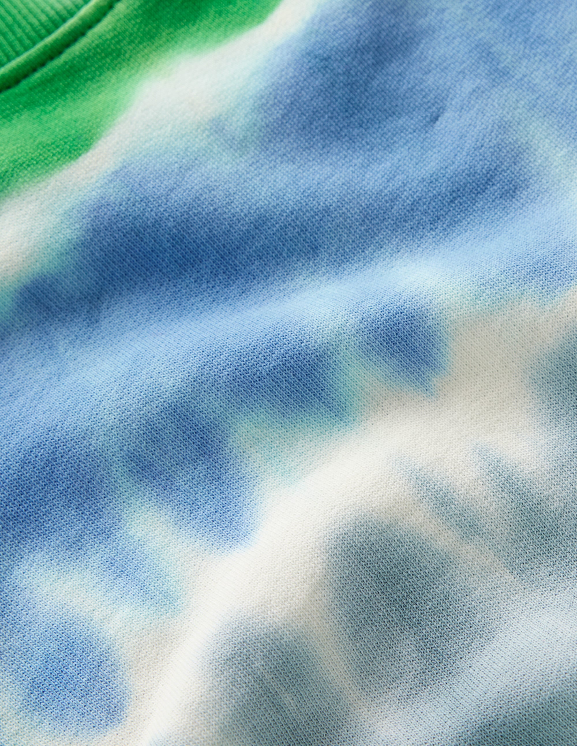 Tie Dye Sweatshirt-Green / Blue - Image 5