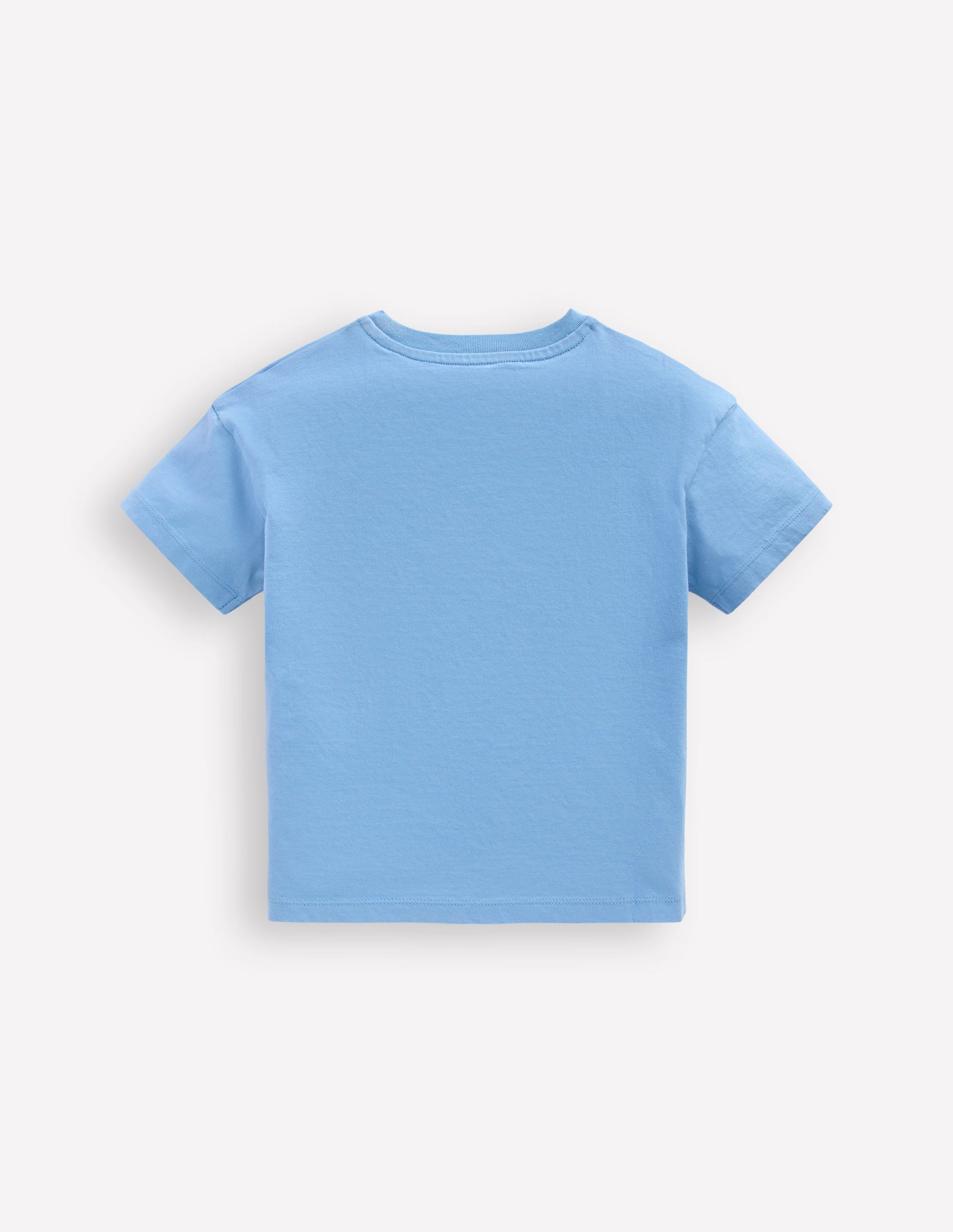 Short Sleeve Badge T-shirt-Glacier Blue Dino-2