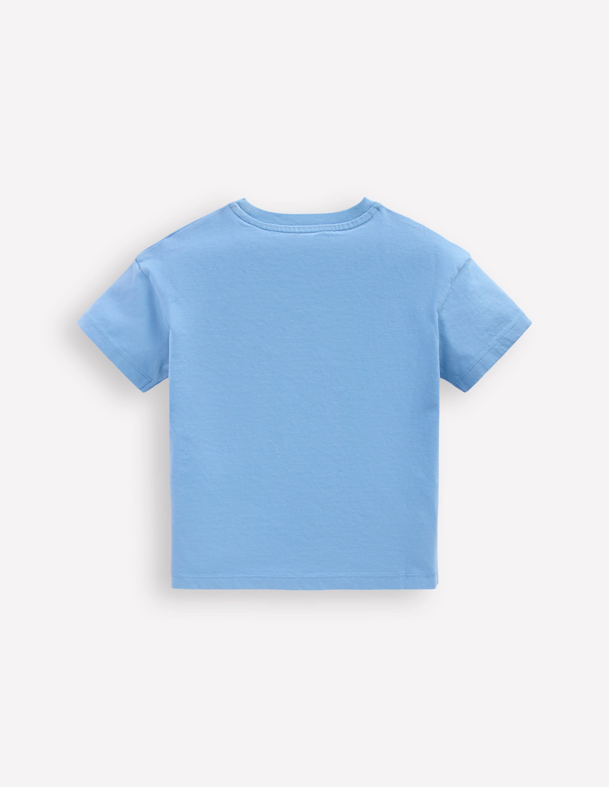 Short Sleeve Badge T-shirt-Glacier Blue Dino - Image 2