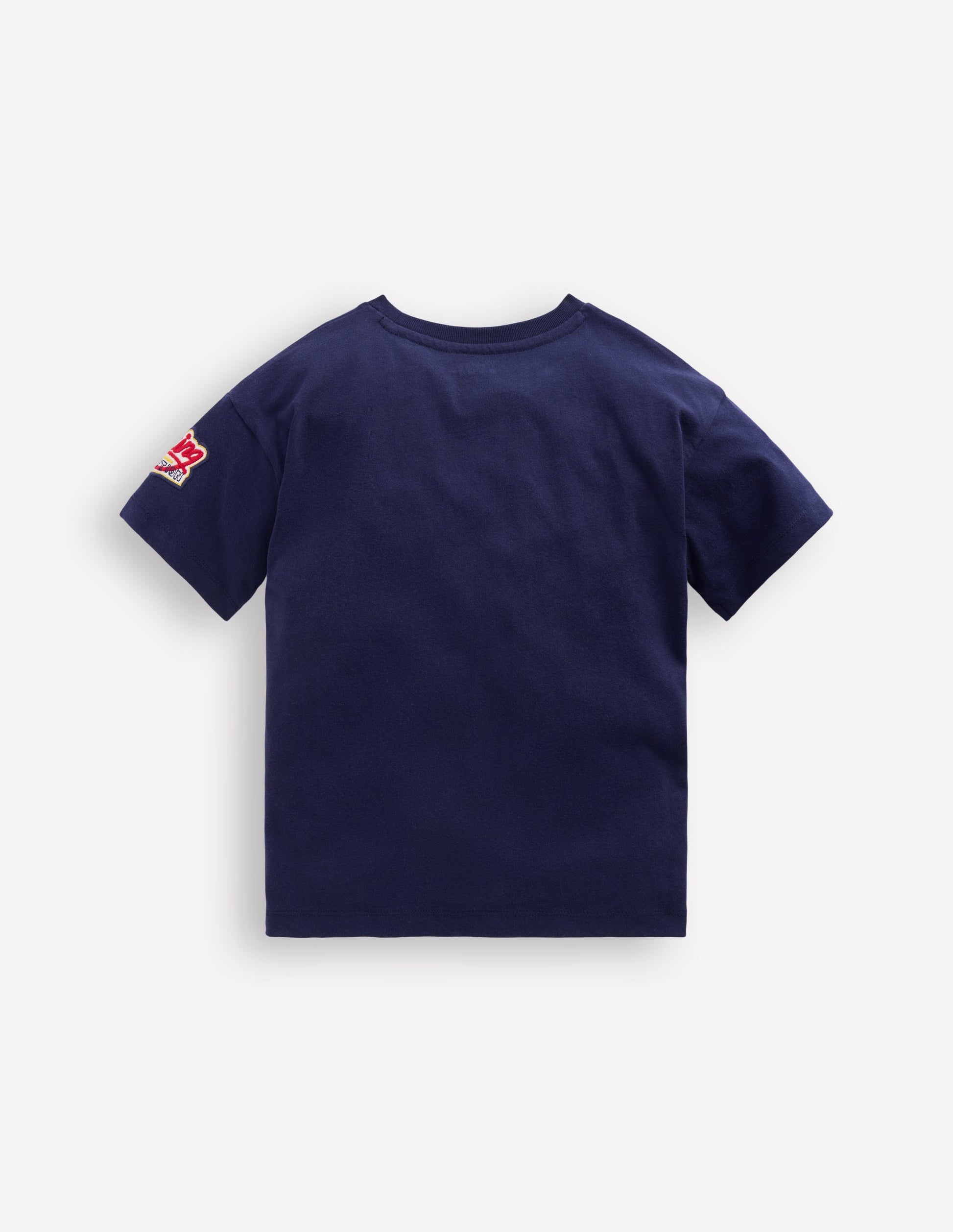 Short Sleeve Badge T-shirt-College Navy Cars-2