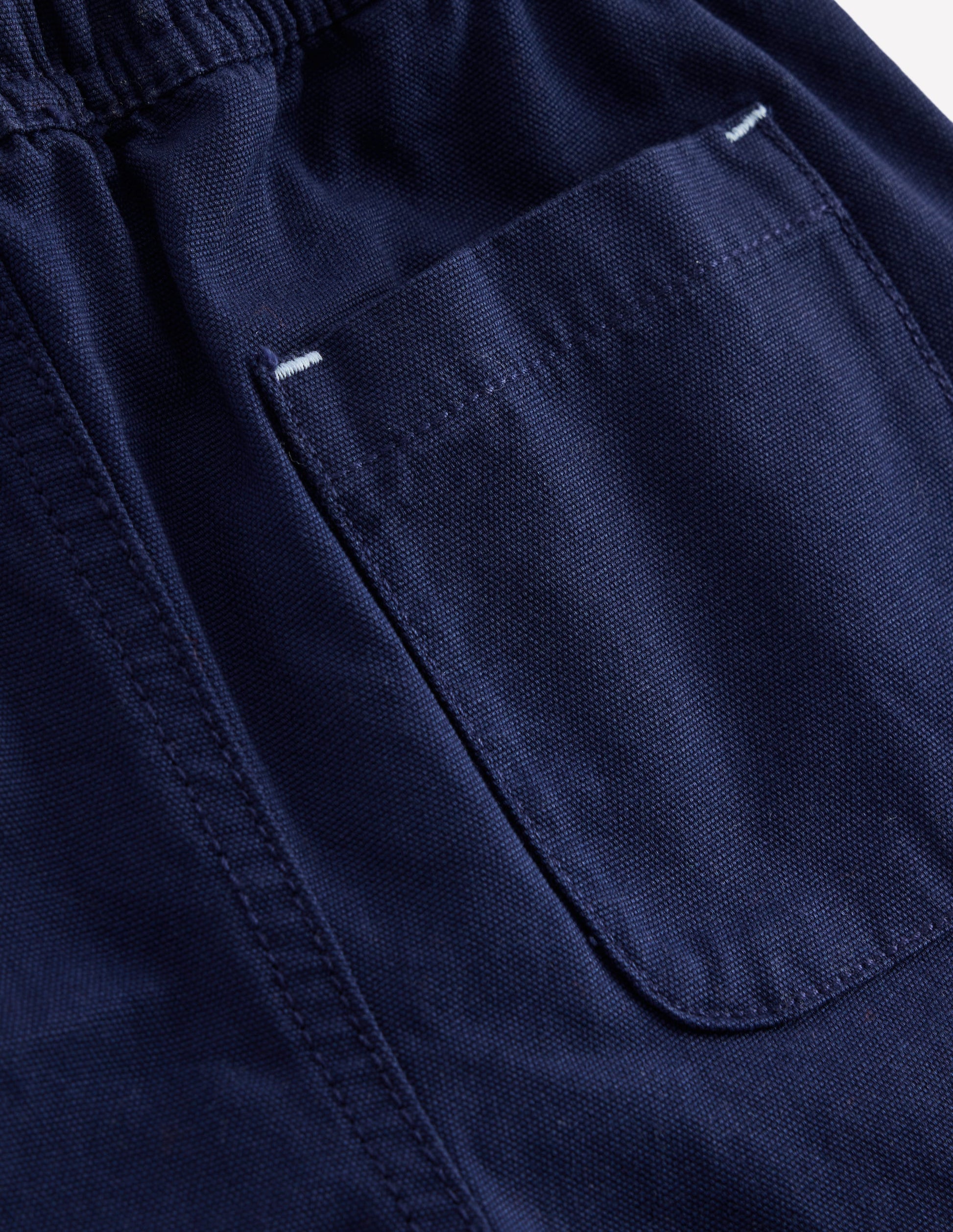 Pull-on Relaxed Pants-Medieval Blue-4