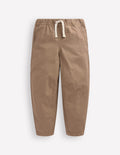 Pull-on Relaxed Pants-Greige