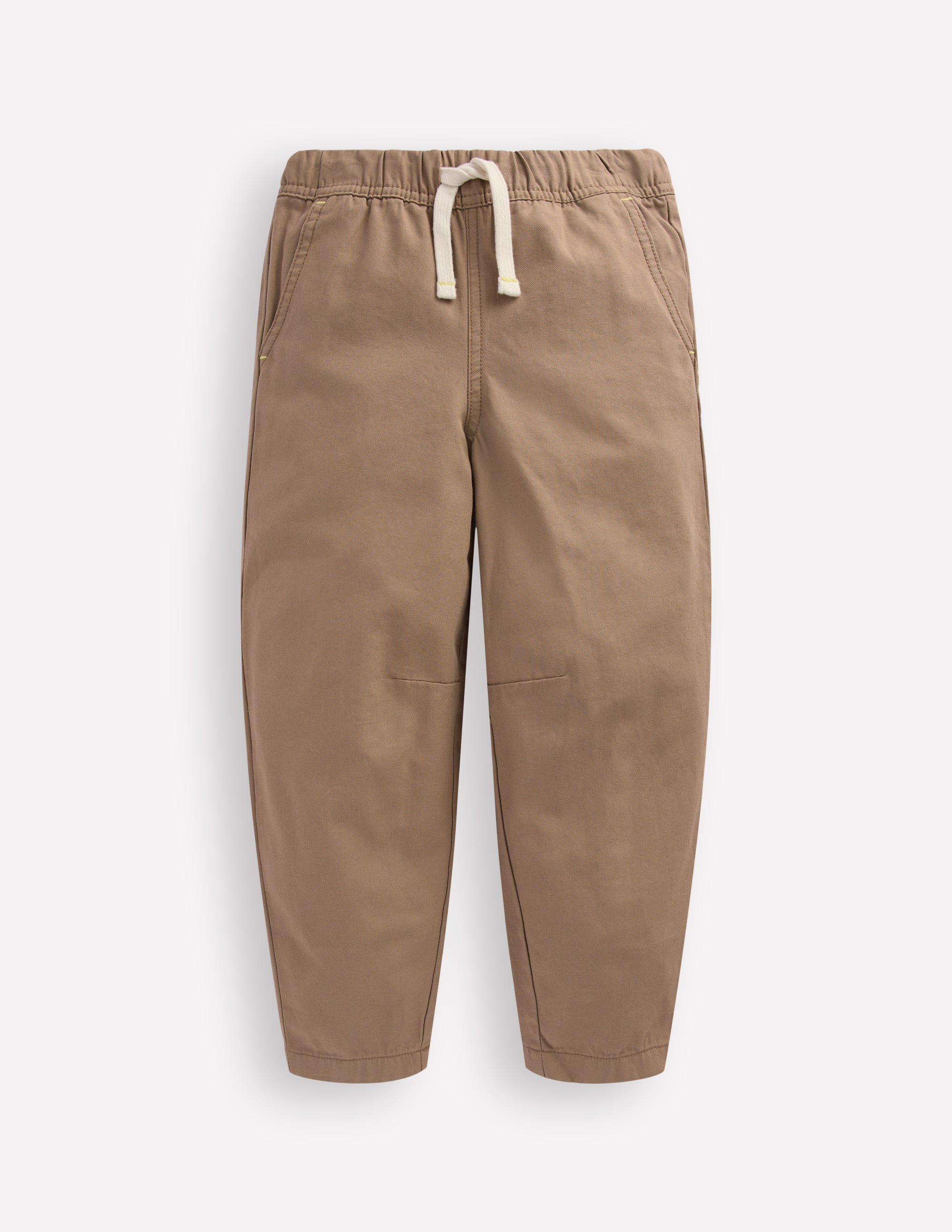 Pull-on Relaxed Pants-Greige - Image 1