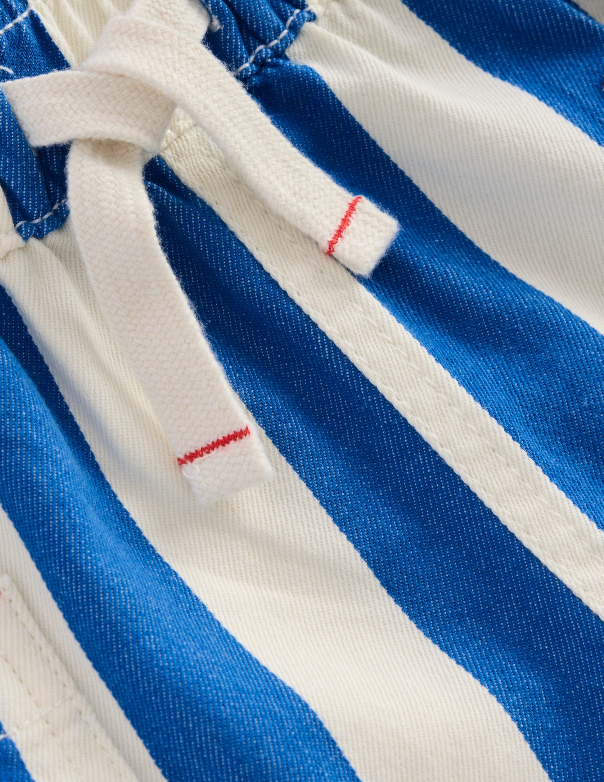 Cotton Pocket Shorts-Blue Stripe-3