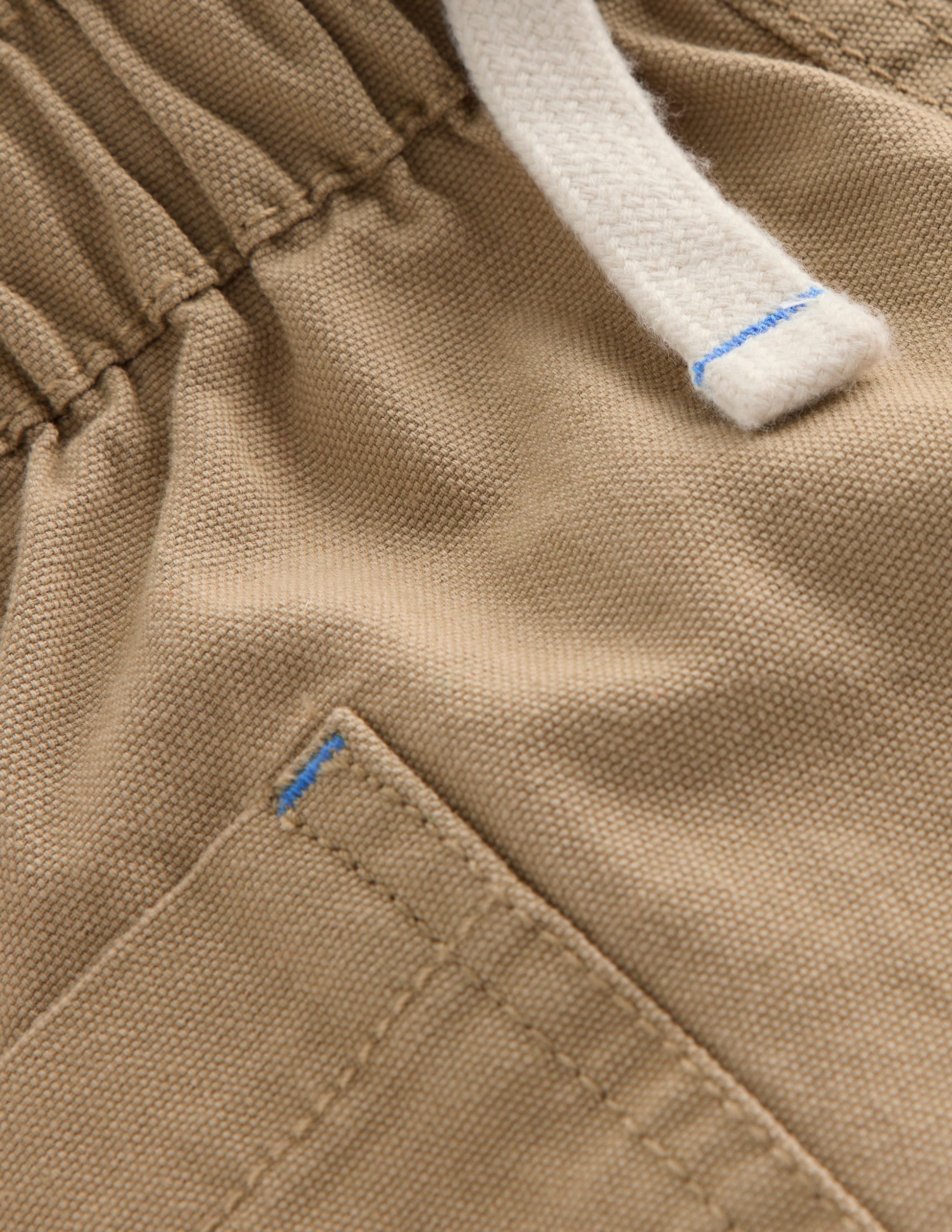 Cotton Pocket Shorts-Macadamia-3