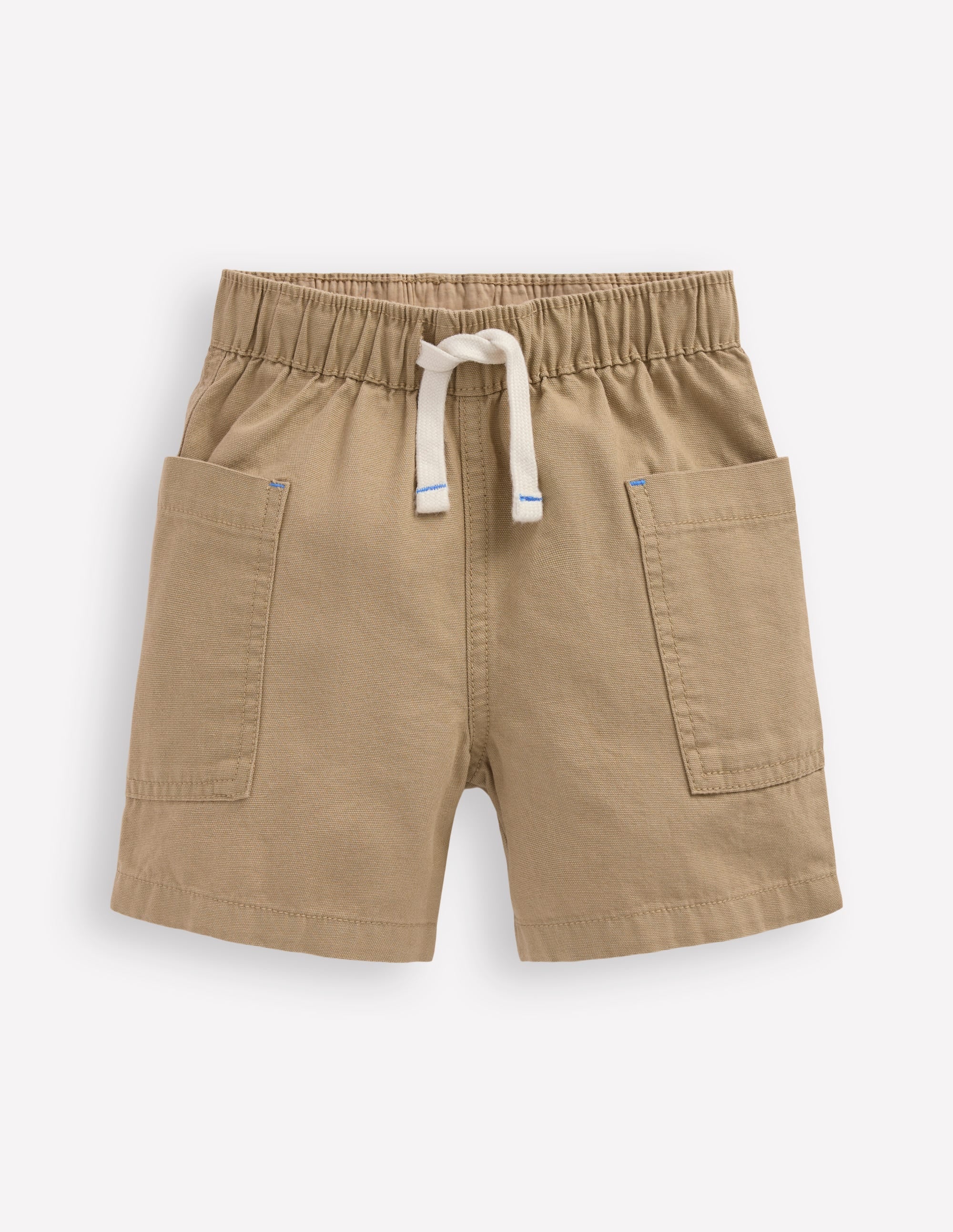Cotton Pocket Shorts-Macadamia - Image 1