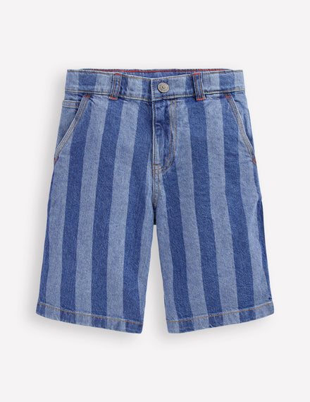 Carpenter Shorts-Shadow Stripe