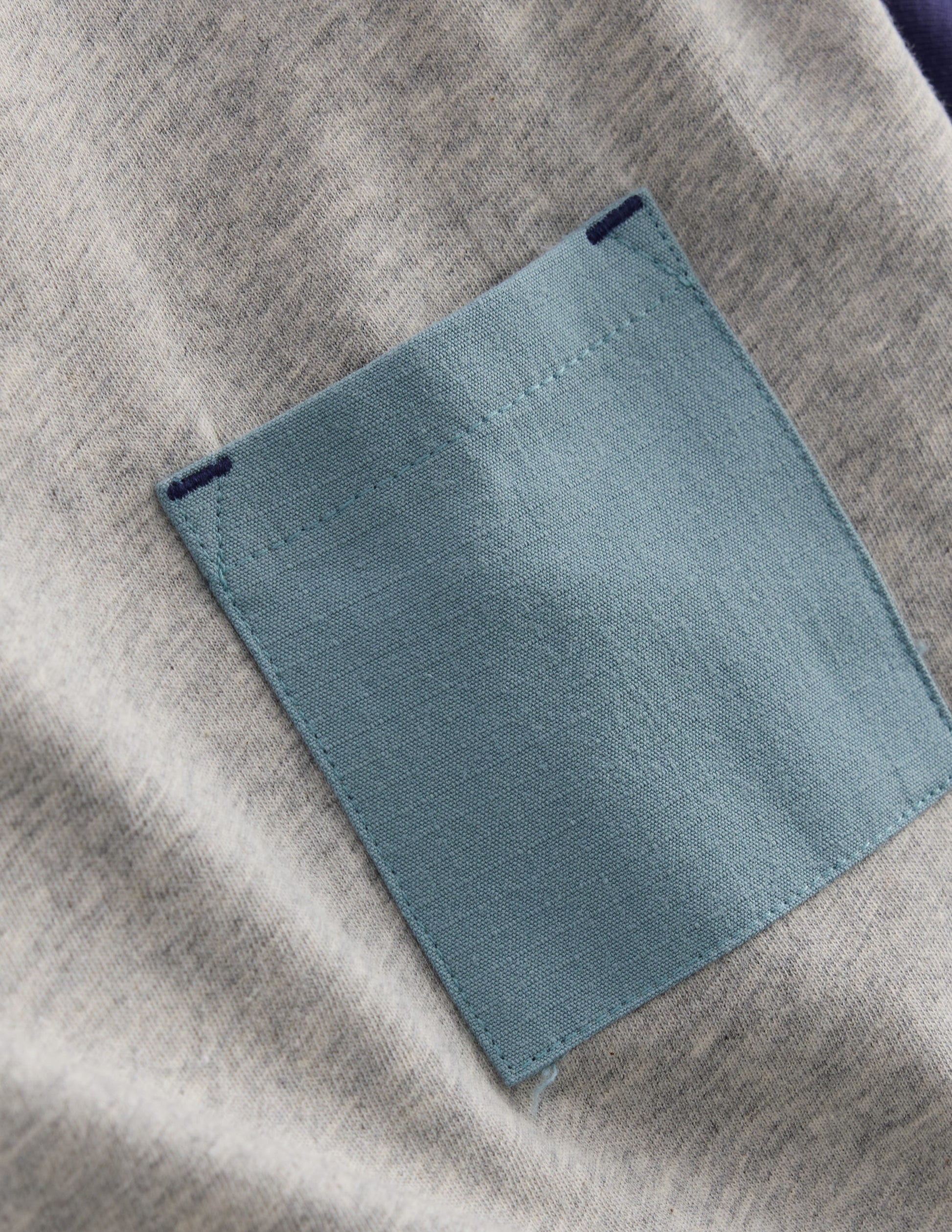 Relaxed Ripstop Pocket T-shirt-Grey Marl-3