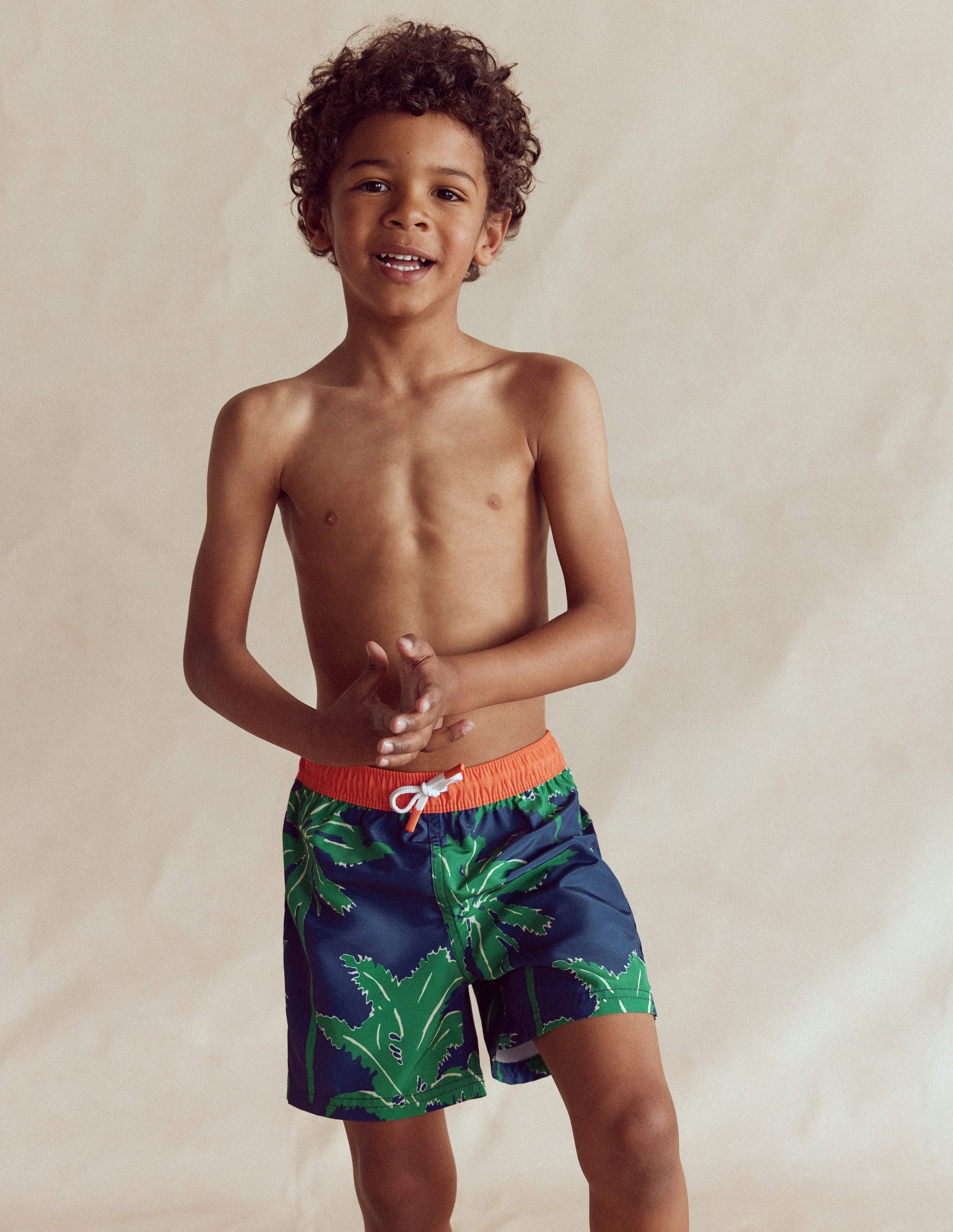 Swim Shorts-Starboard Blue Palm Trees-1