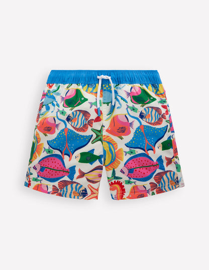 Swim Shorts-Swimming Fish-1
