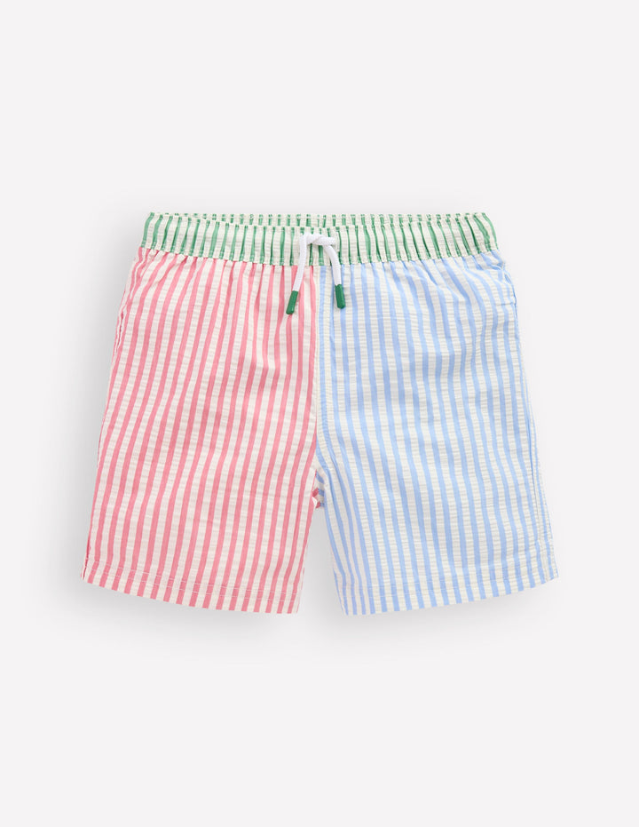 Swim Shorts-Seersucker Stripe