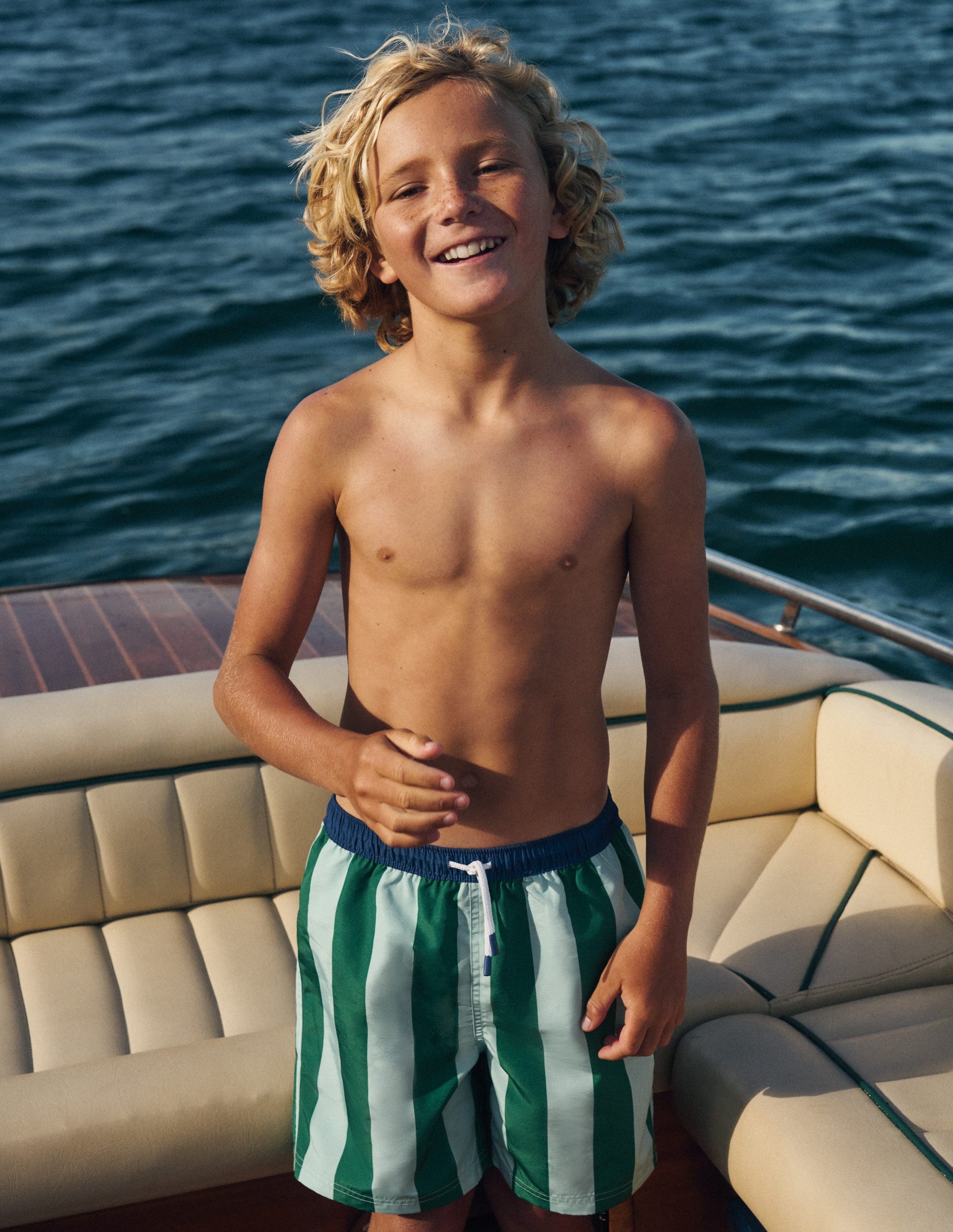 Swim Shorts-Contrast Stripe-4