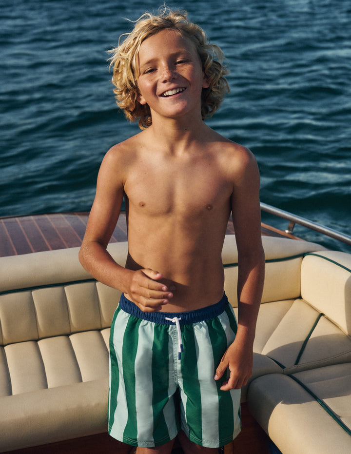 Swim Shorts-Contrast Stripe