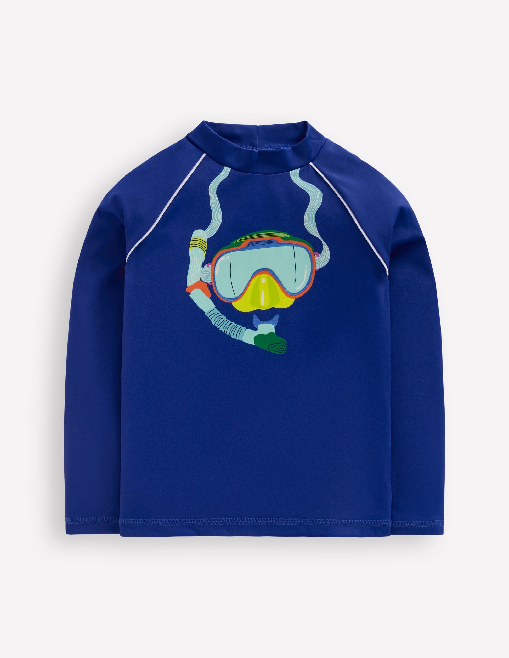 Sun Safe Fun Rash Vest-Sapphire Blue Snorkelling-1