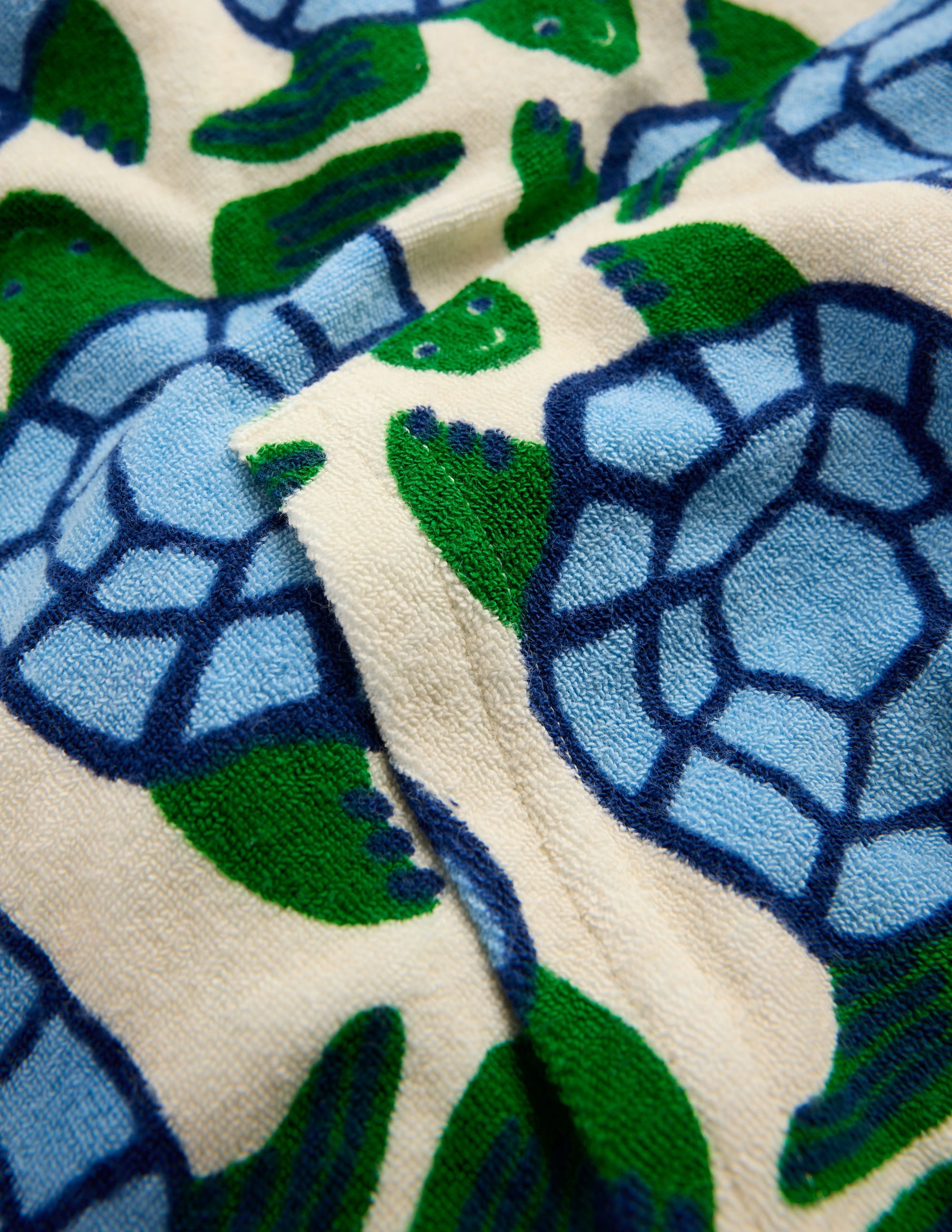 Towelling Pop-over Hoody-Calico White Turtles - Image 3