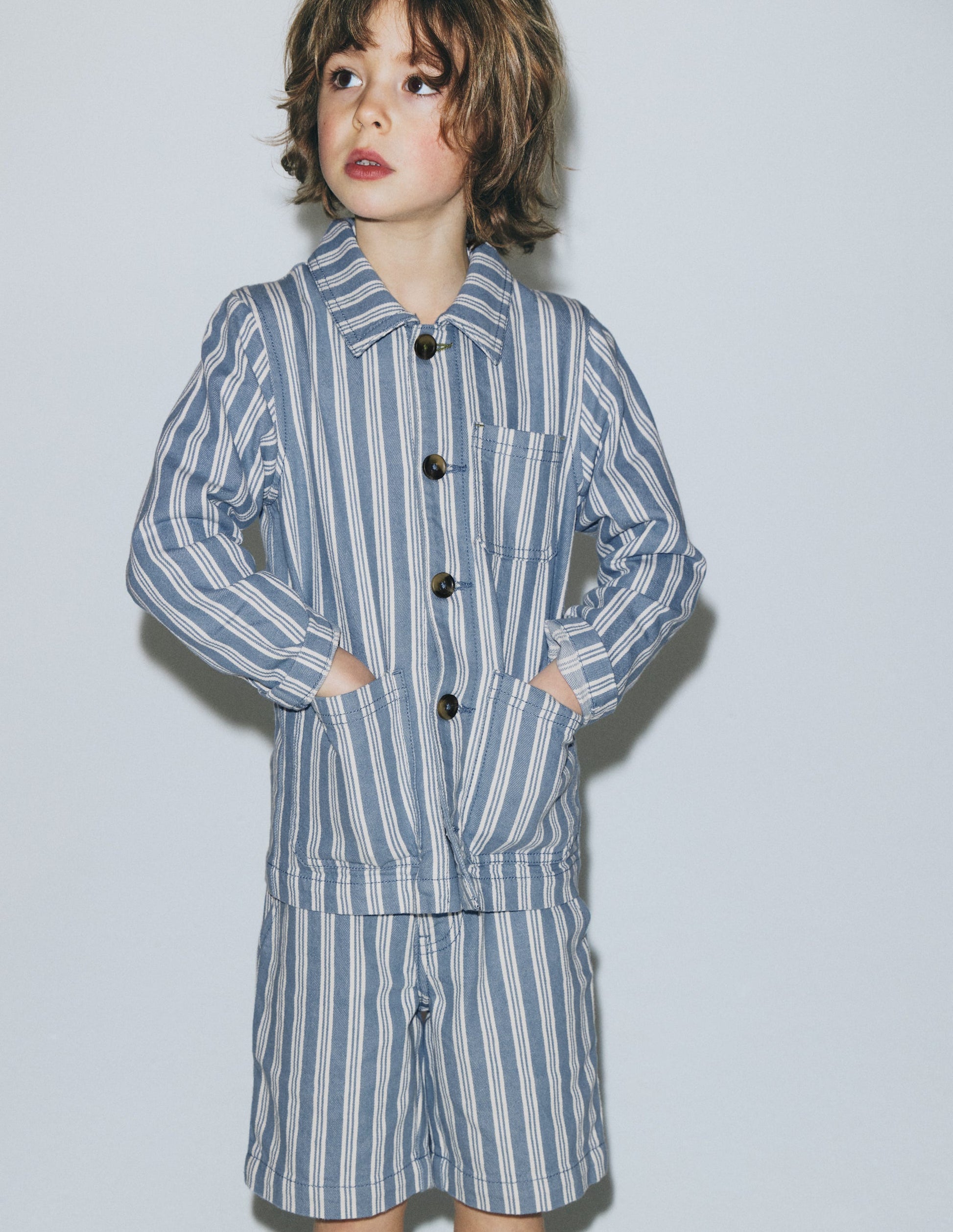 Smart Shorts-Light Blue Stripe-7