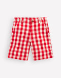 Smart Shorts-Red Gingham
