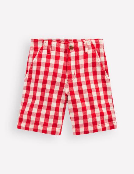 Smart Shorts-Red Gingham