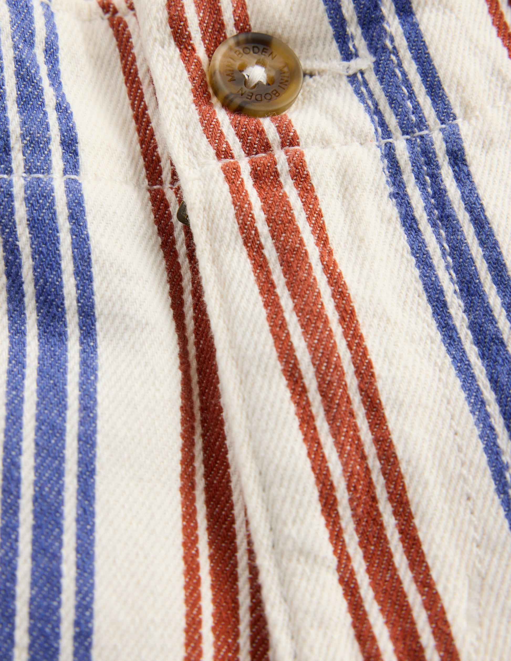 Smart Shorts-Blue and Red Stripe-4