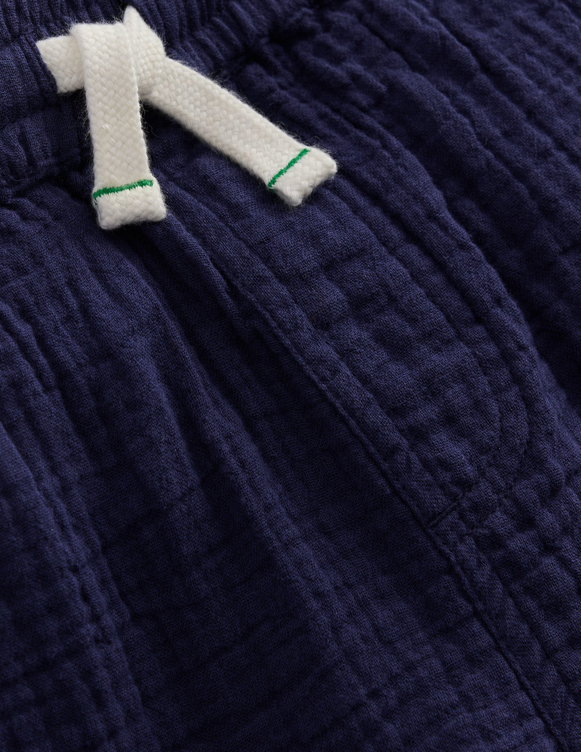 Double Cloth Shorts-Navy-3