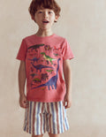 Educational T-shirt-Red Dino
