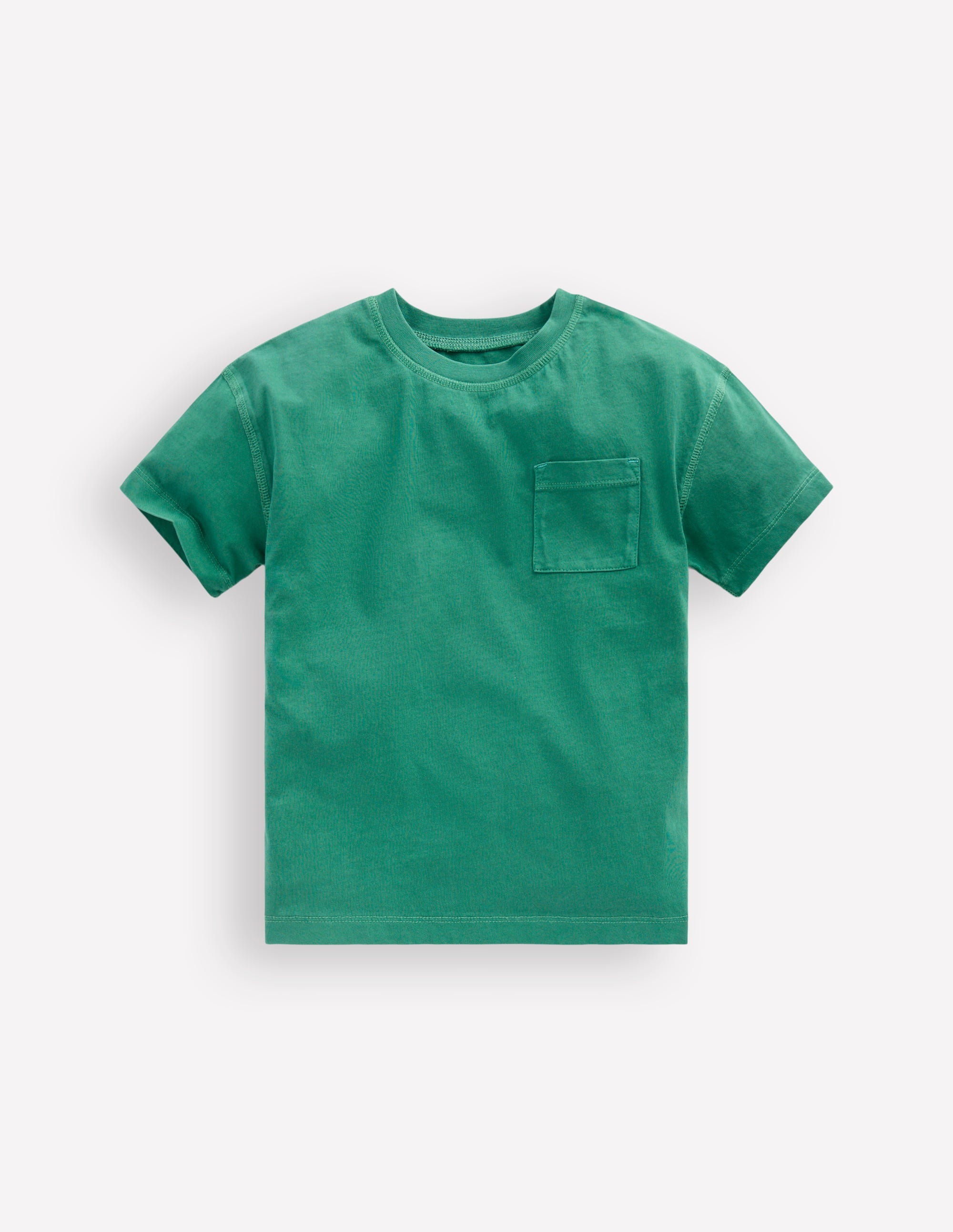 Garment Dye Relaxed T-shirt-Spruce Green - Image 1