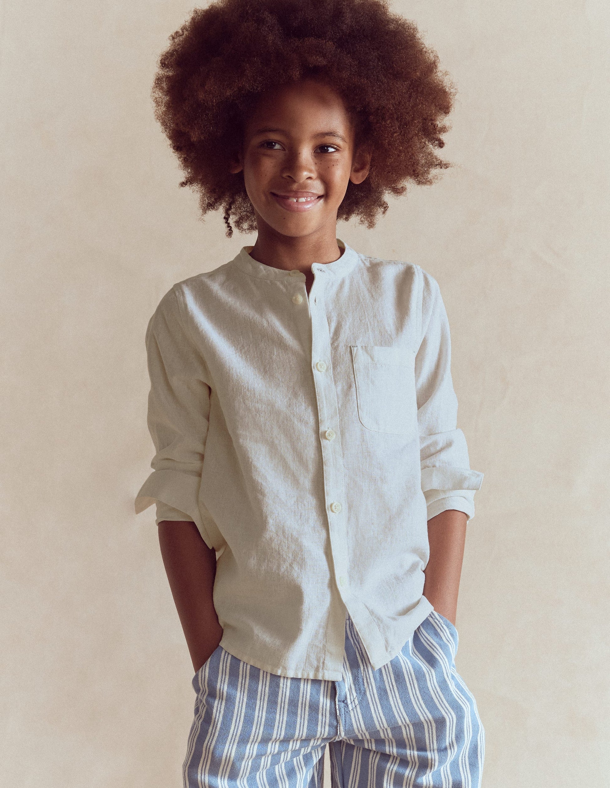 Grandad Shirt-Coconut milk-1