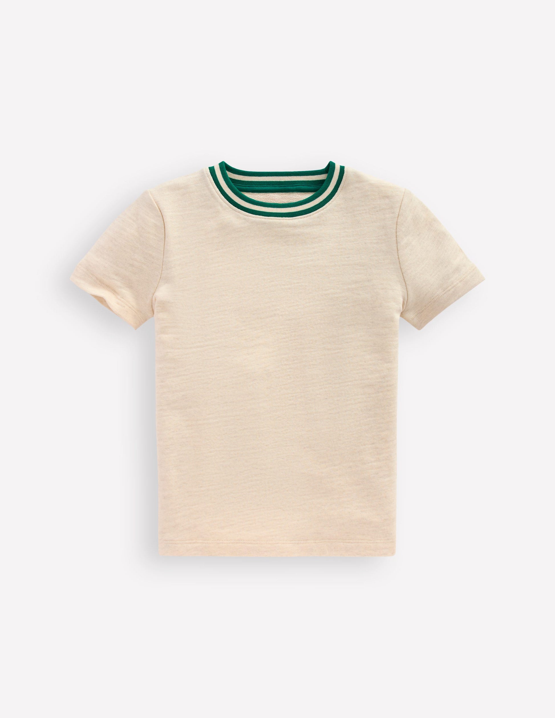 Short Sleeve Mid Weight Tee-Oatmeal Marl-1
