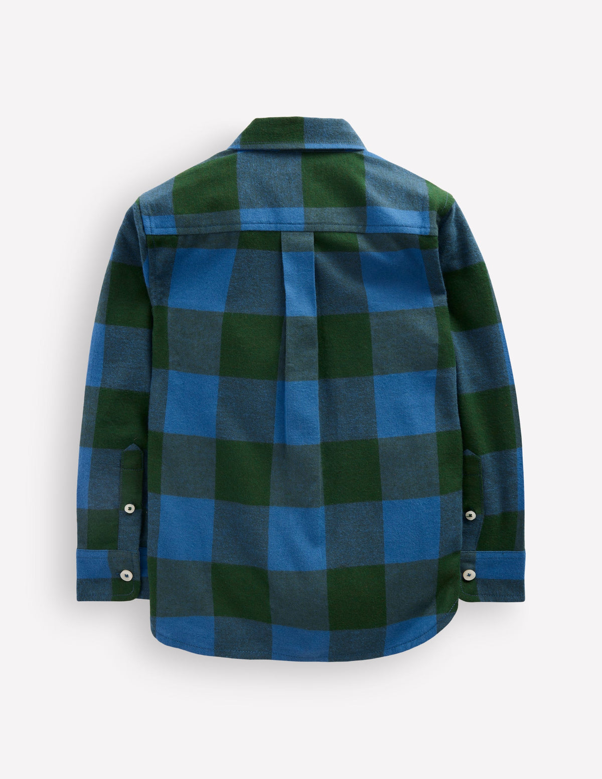 Cosy Cotton Check Shirt-Teal and Green Check - Image 2