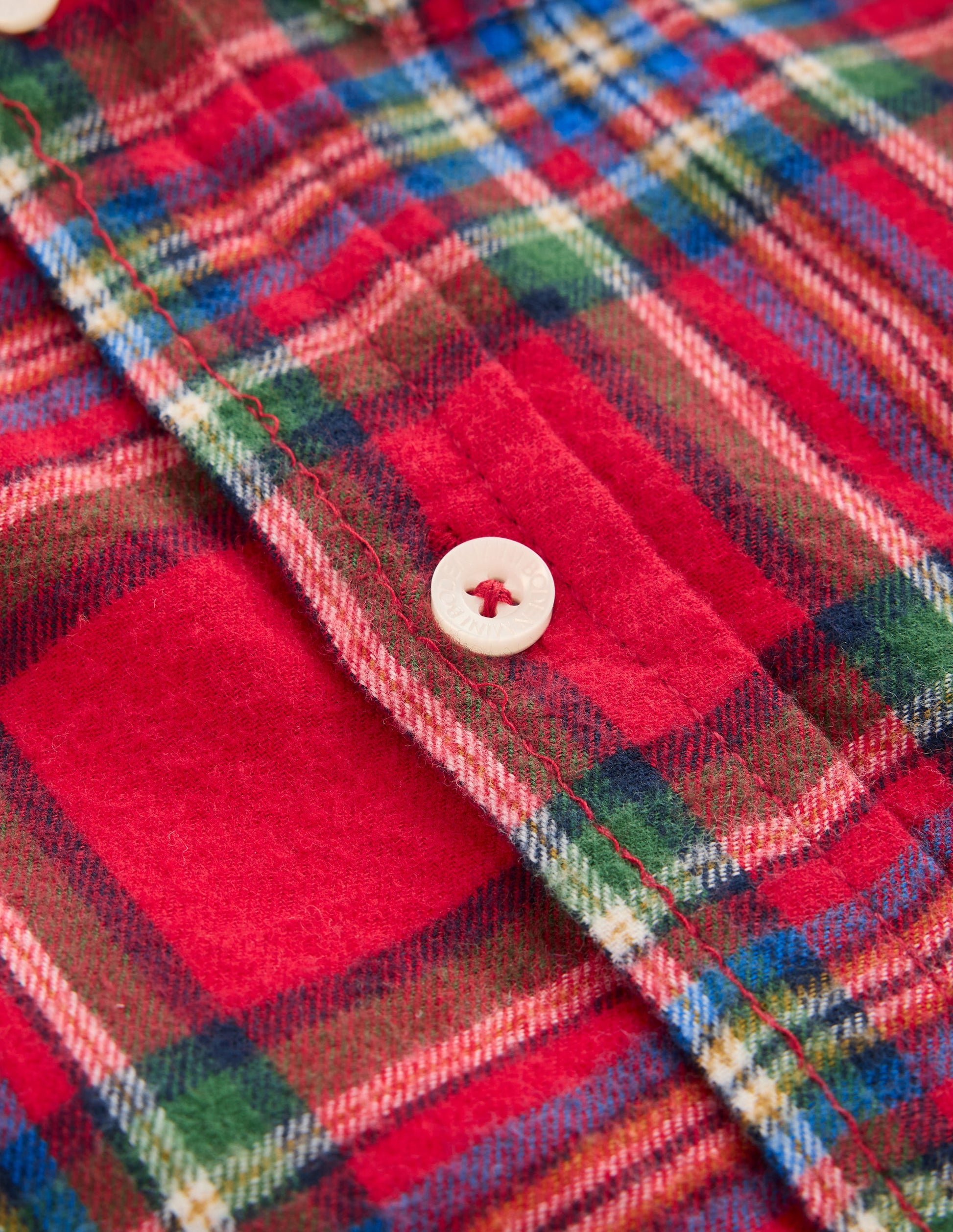 Cosy Cotton Check Shirt-Red Check-3