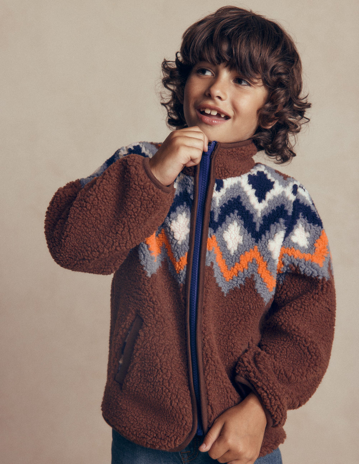 Cosy Borg Jacket-Fair Isle-1