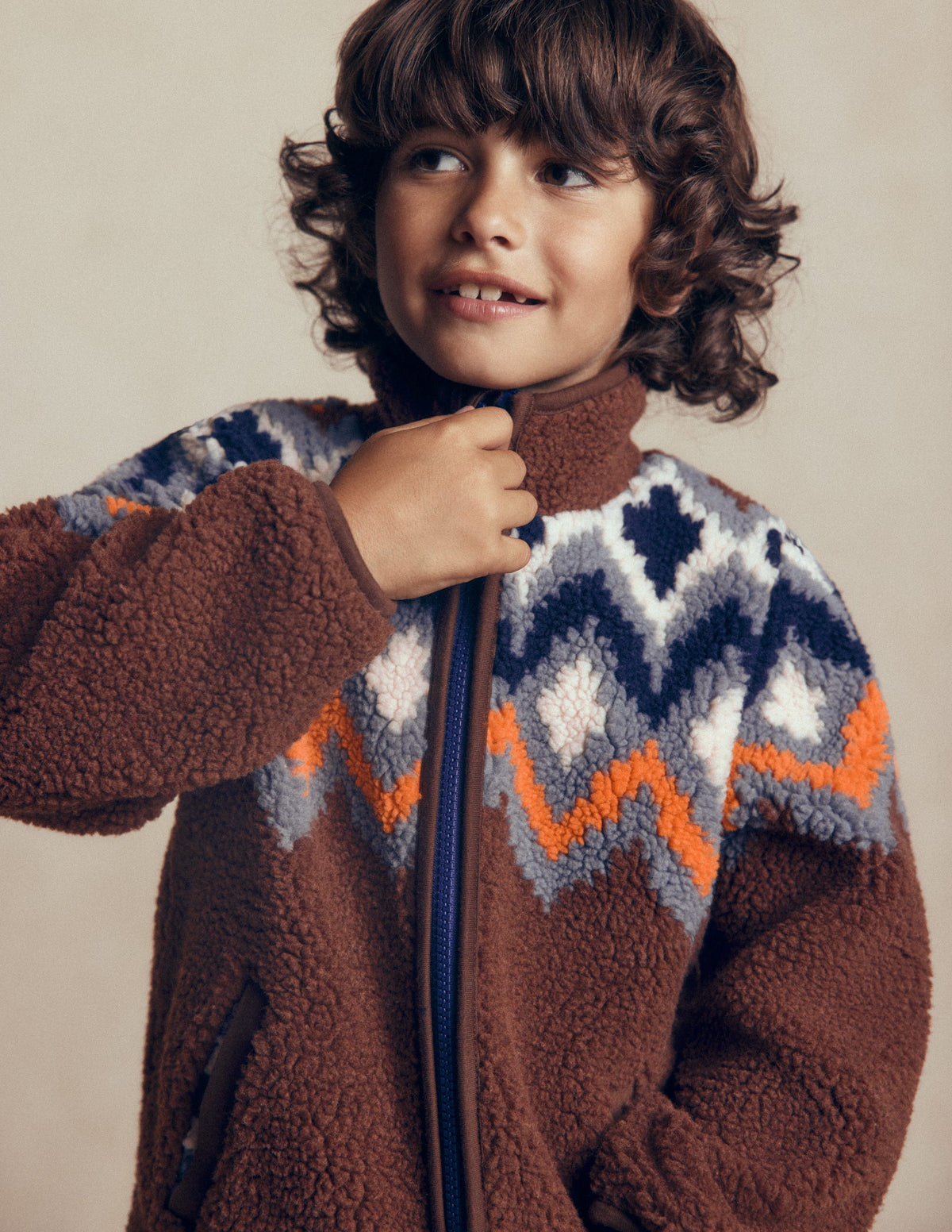 Cosy Borg Jacket-Fair Isle - Image 2
