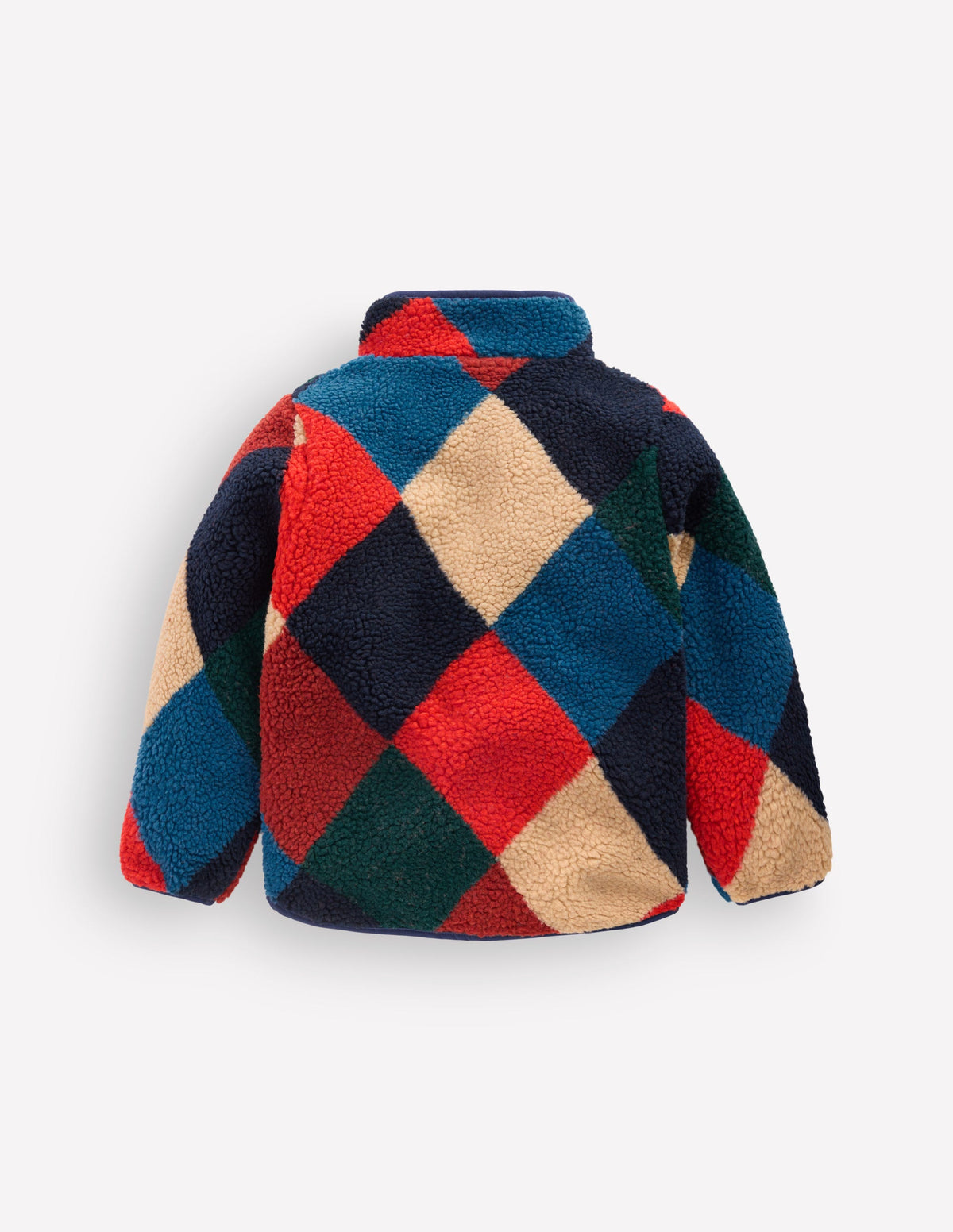 Cosy Borg Jacket-Argyle - Image 3