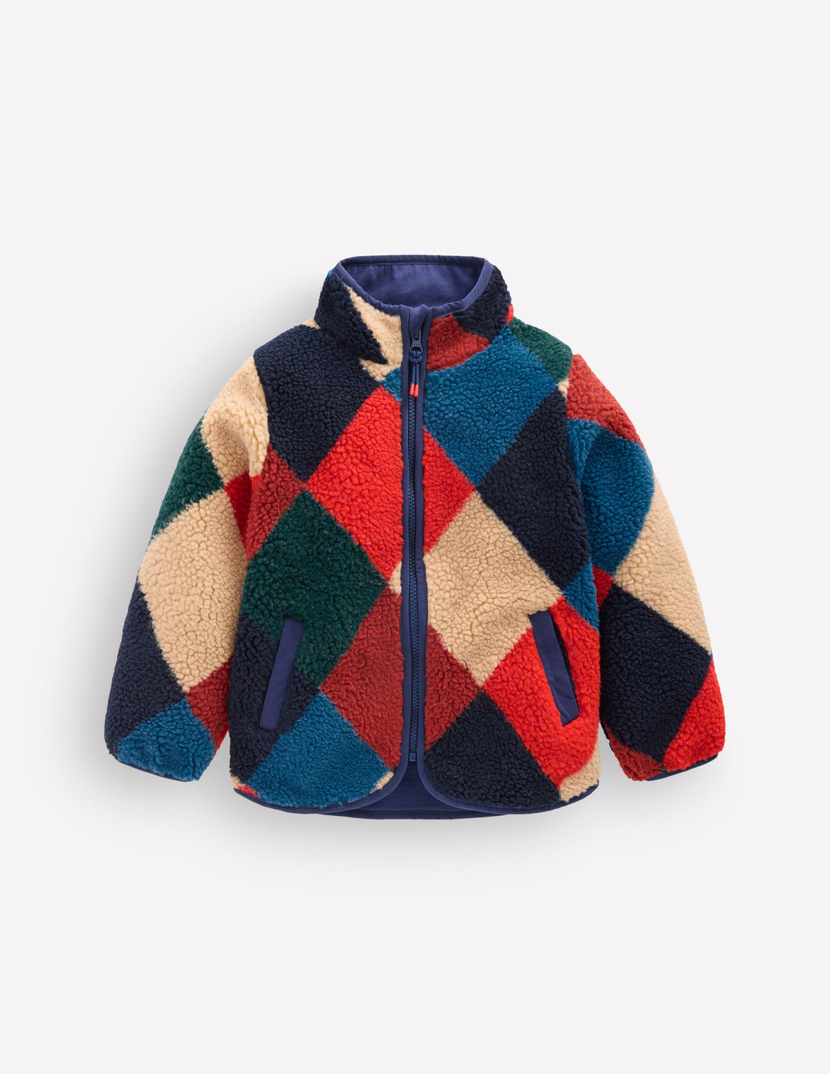 Cosy Borg Jacket-Argyle - Image 2